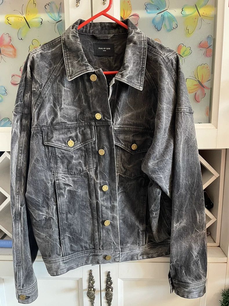 Essentials × Fear of God Denim Jacket | Grailed