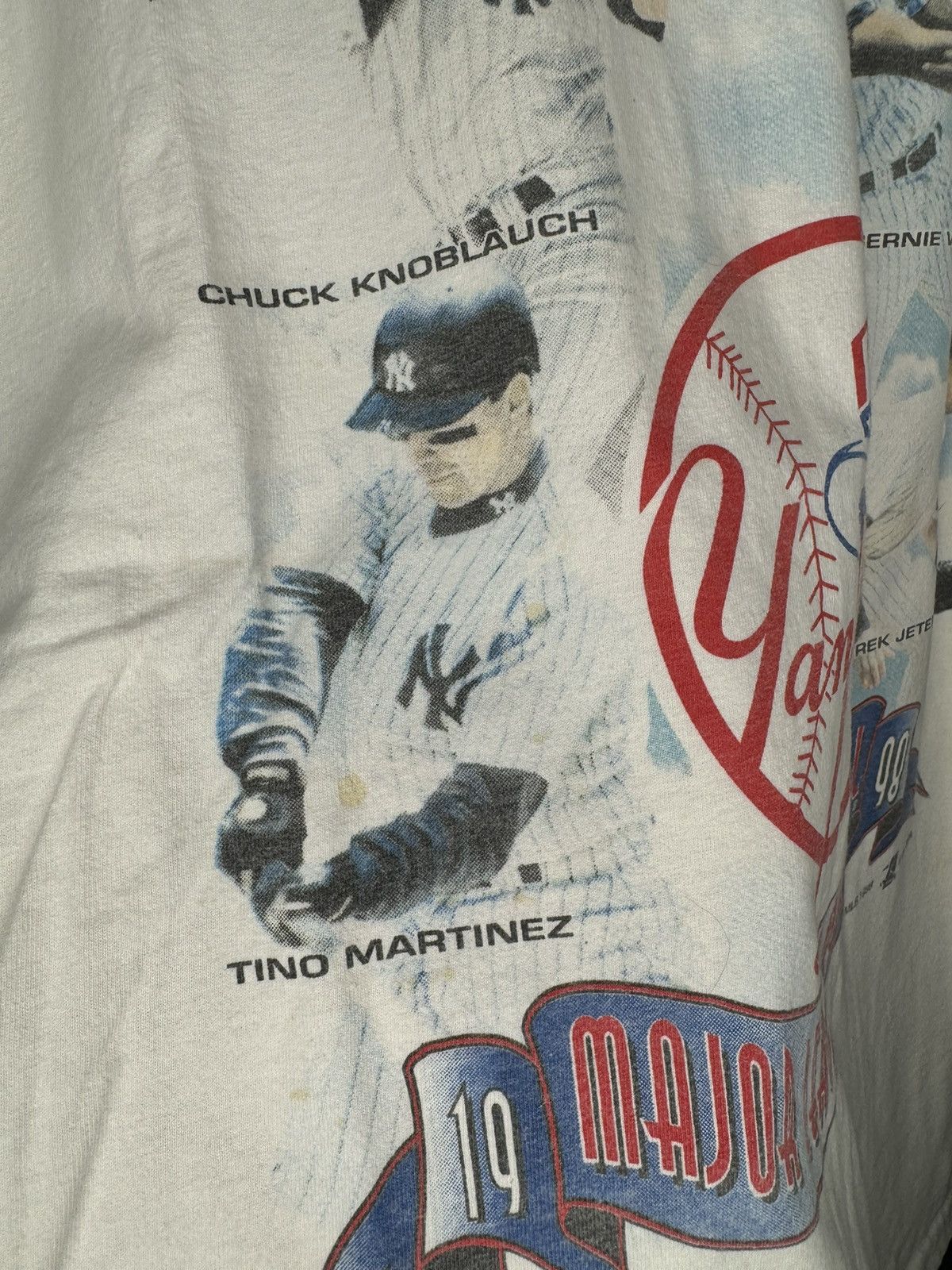 New York Yankees × Vintage Vintage 1998 New York Yankees XL Player Graphic Tee Size US XL / EU 56 / 4 - 4 Thumbnail