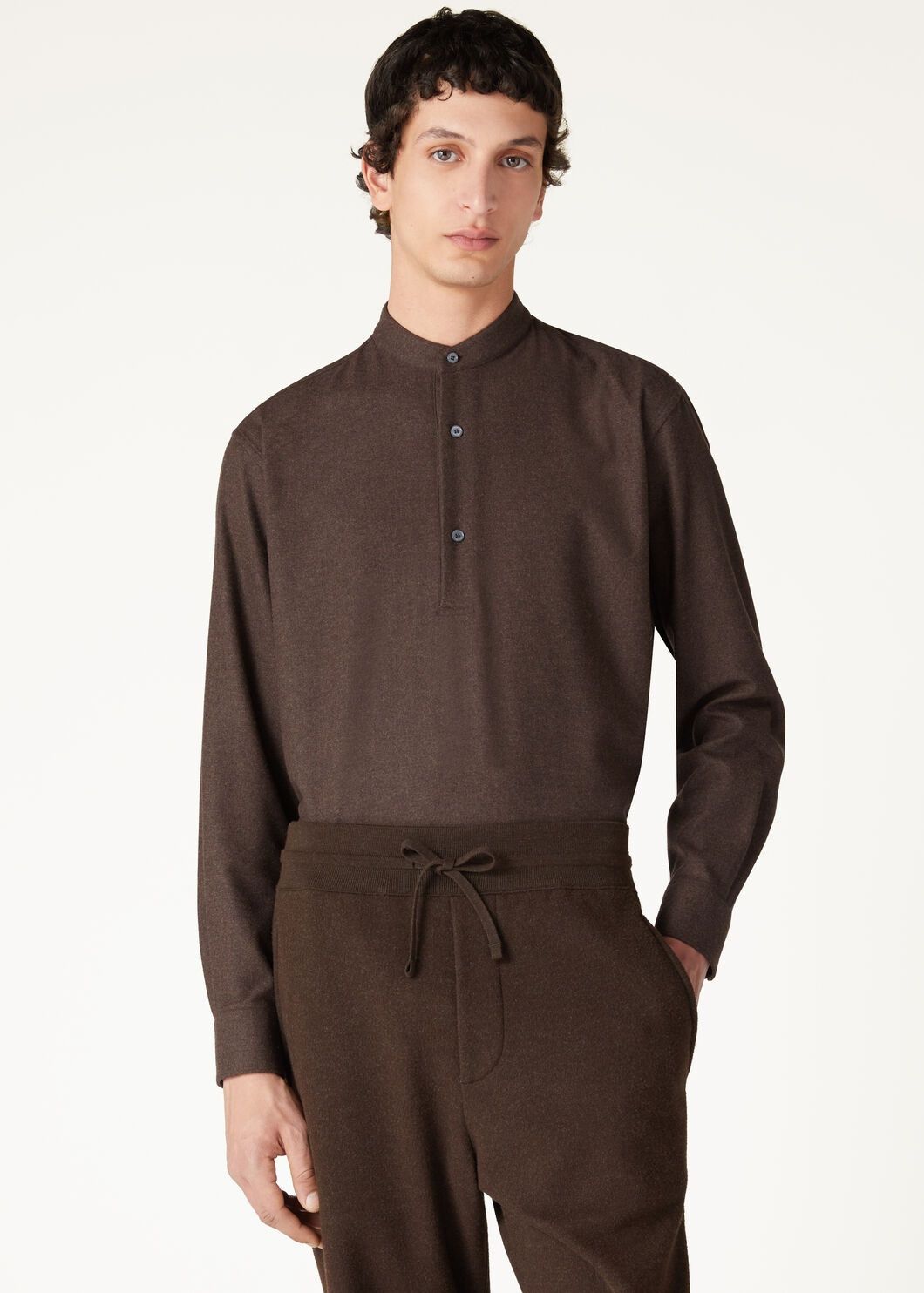 Loro Piana o1w1db10725 FAO7158 Elia Polo Shirt in Brown Size US S / EU 44-46 / 1 - 4 Thumbnail