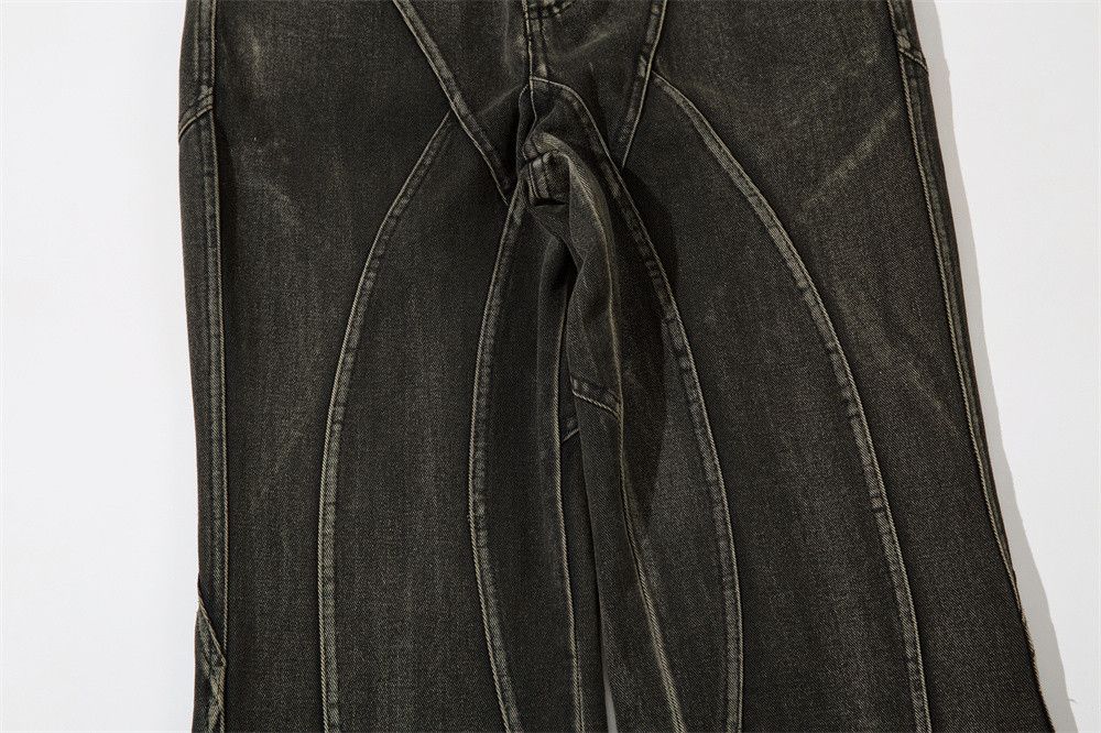 Jean × Vintage Split Splice Deconstructed Wash Distressed Jeans Size US 32 / EU 48 - 6 Thumbnail