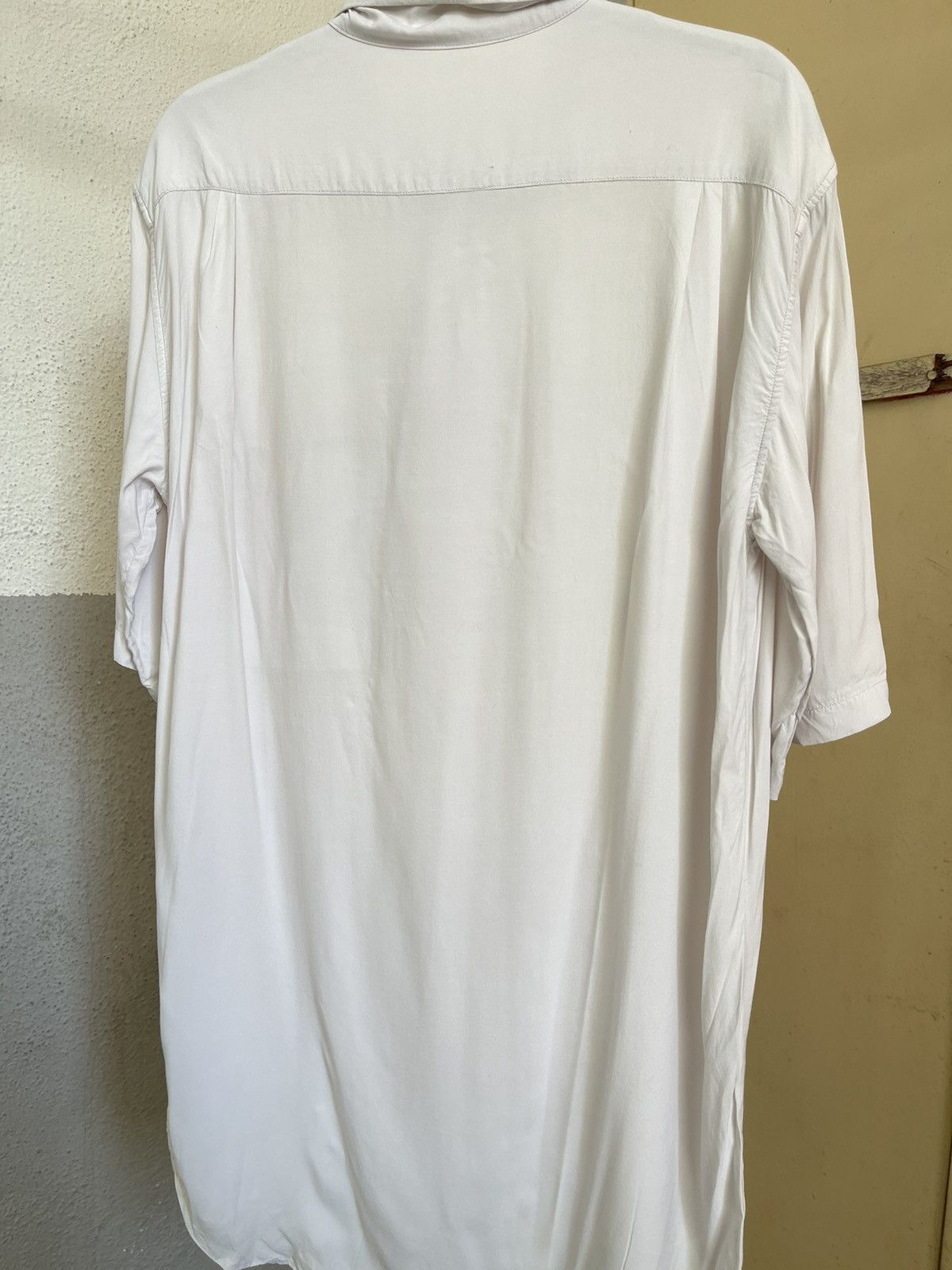 Ann Demeulemeester Ann Demeulemeester White Rayon Pocket Button Shirt Mainline Size US M / EU 48-50 / 2 - 8 Thumbnail
