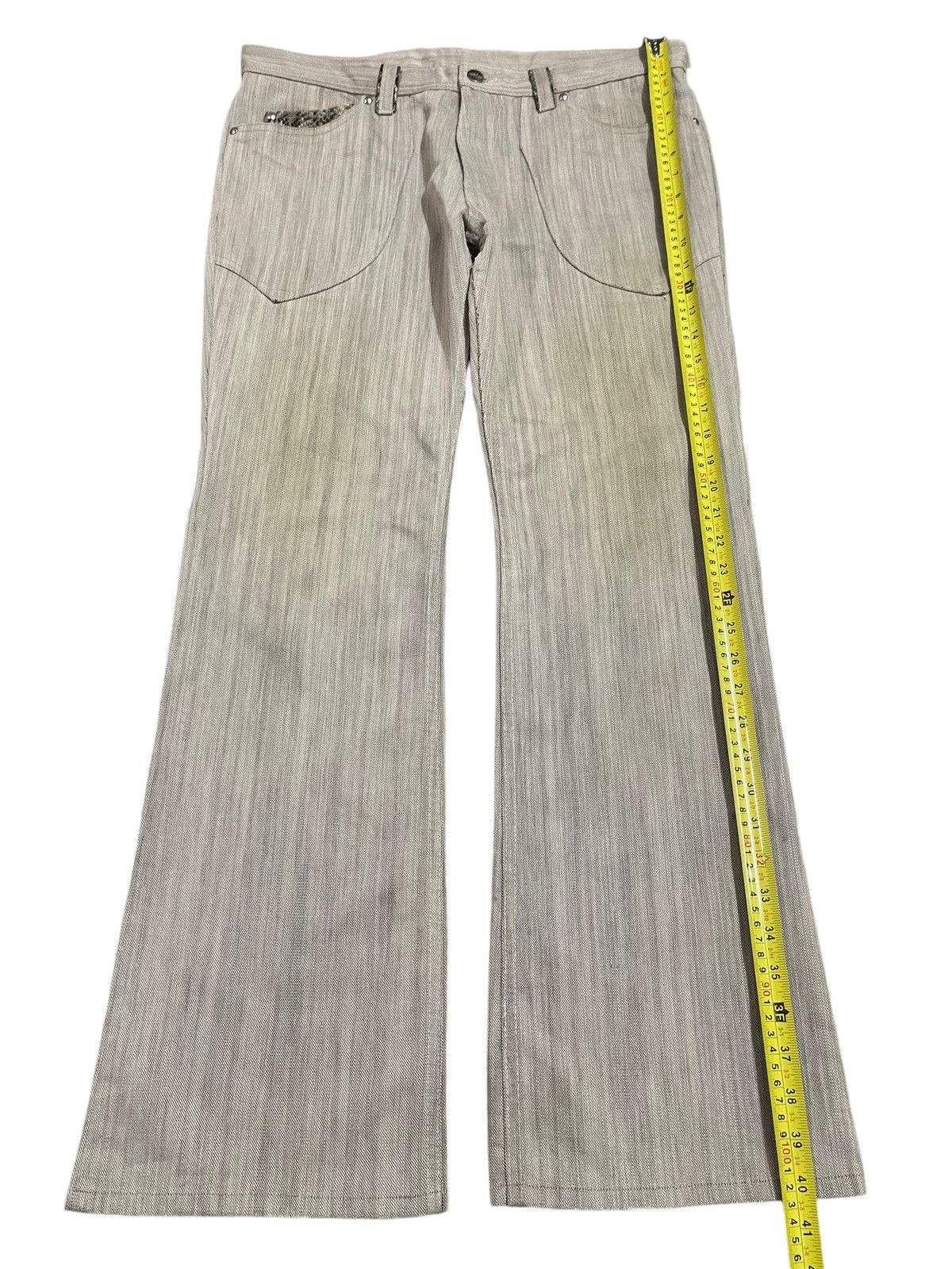 Hysteric Glamour Vintage Japanese Brand Snake Skin Style Wide Leg Jeans Size US 35 - 12 Thumbnail