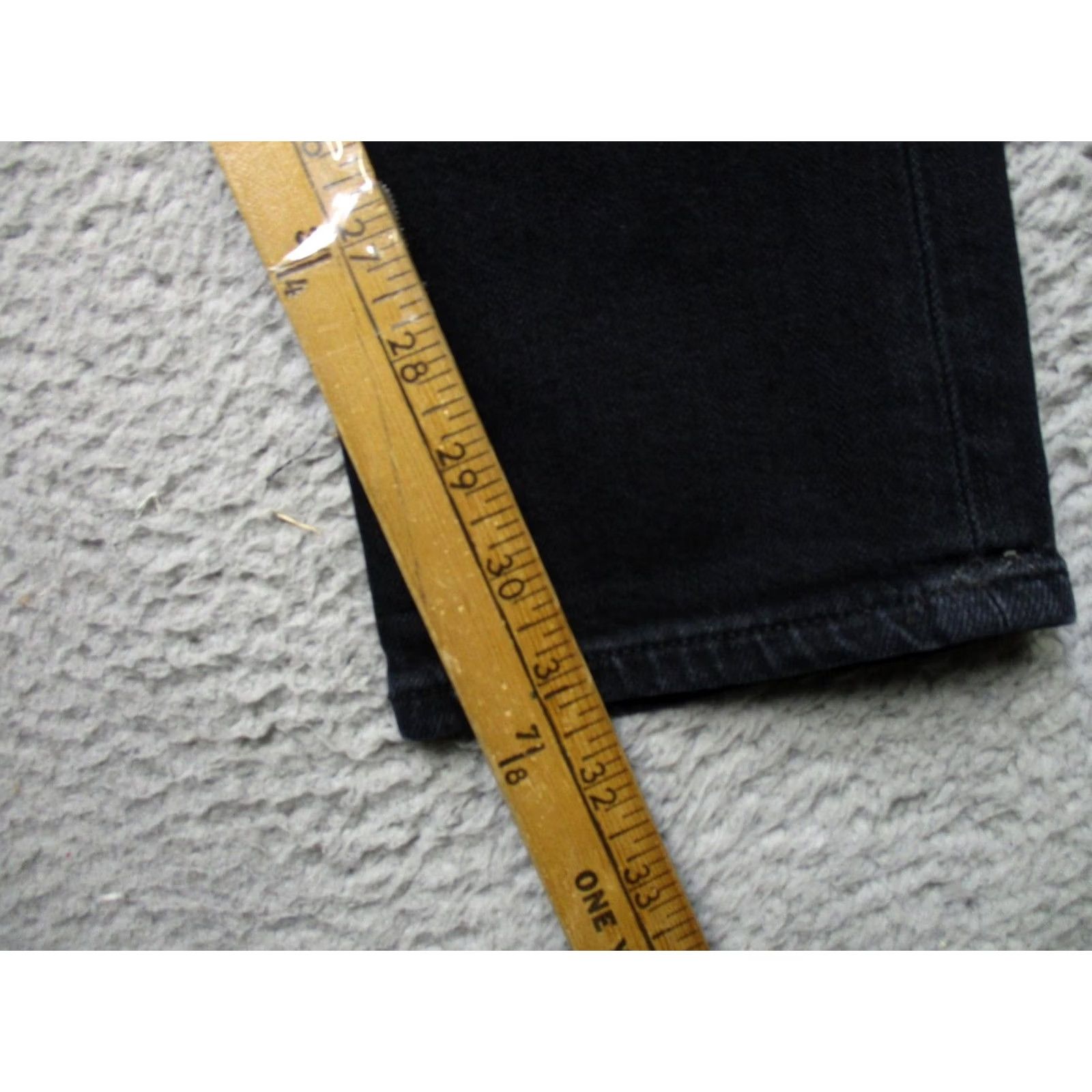Rag & Bone rag & bone New York Jeans Mens 34x32 Black Skinny Fit Button Fly Stretch Denim Size US 34 / EU 50 - 7 Thumbnail