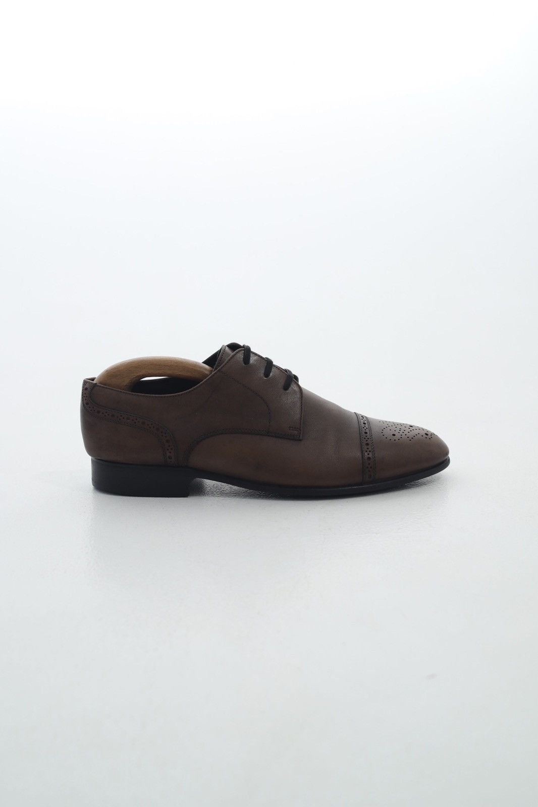 Balmain BALMAIN PARIS Derby Leather Shoes Wingtip Brown Men’s Size US 9 / EU 42 - 2 Thumbnail