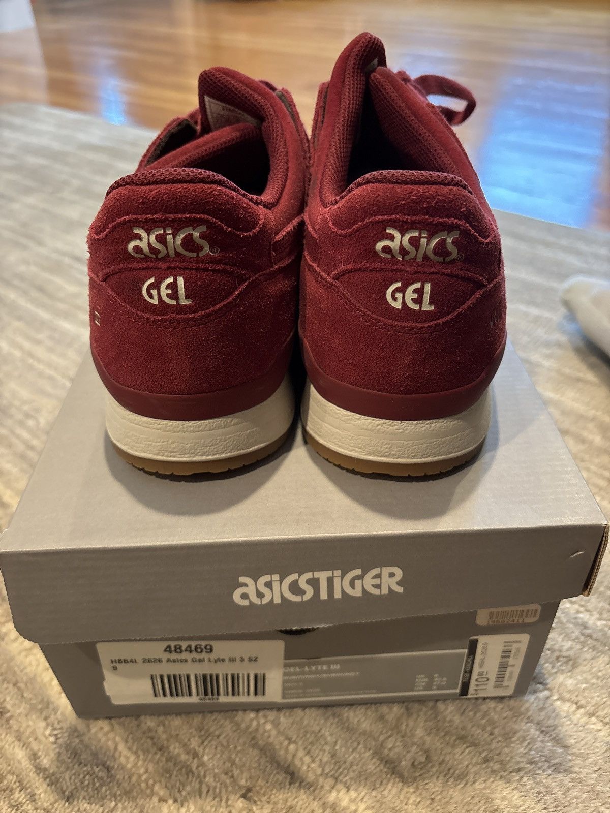 Asics Asics Gel-Lyte III Burgundy Size US 9 / EU 42 - 7 Thumbnail