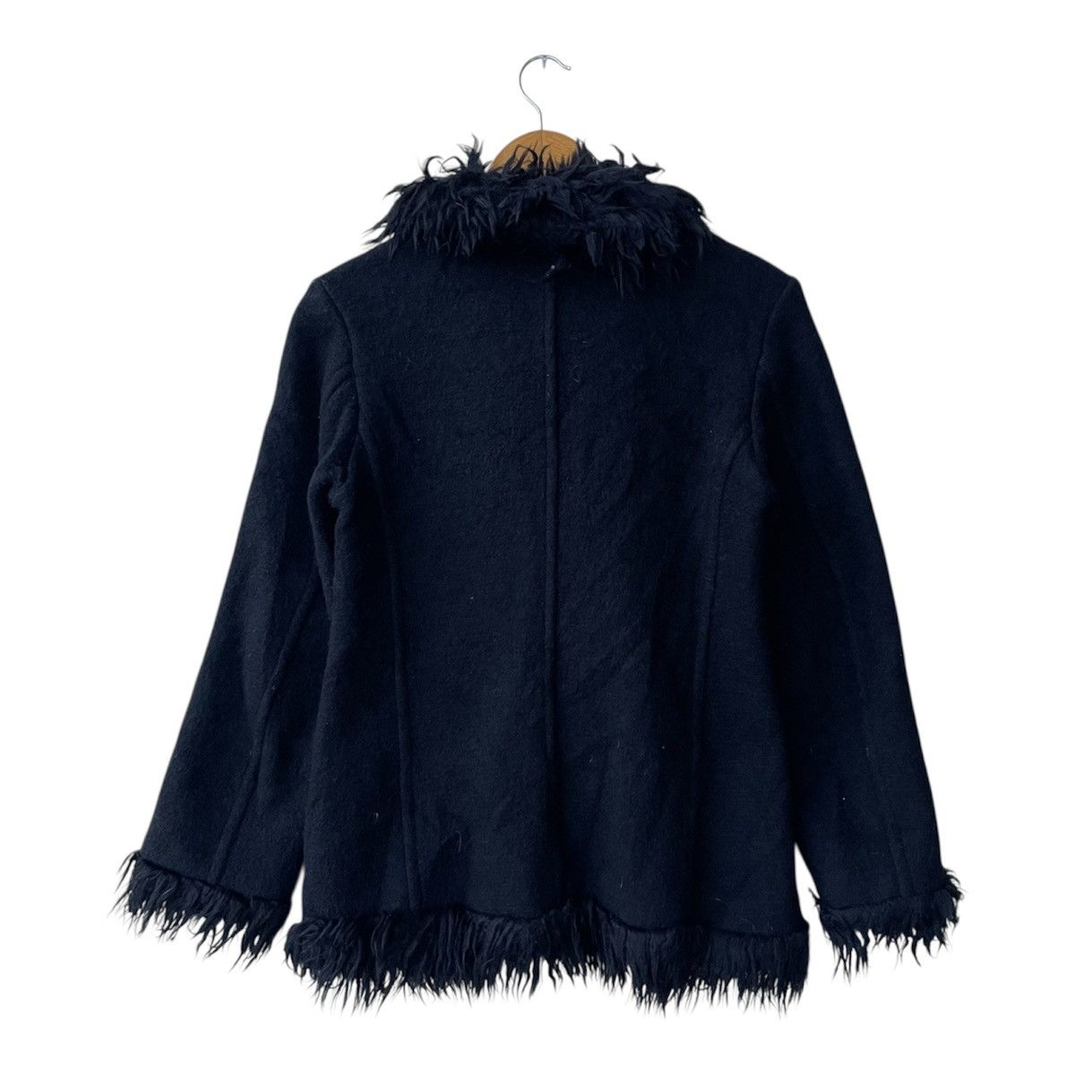 agnes b. Archival agnès b. Paris Shaggy Faux Fur Wool Blouson Jacket Size US M / EU 48-50 / 2 - 2 Thumbnail
