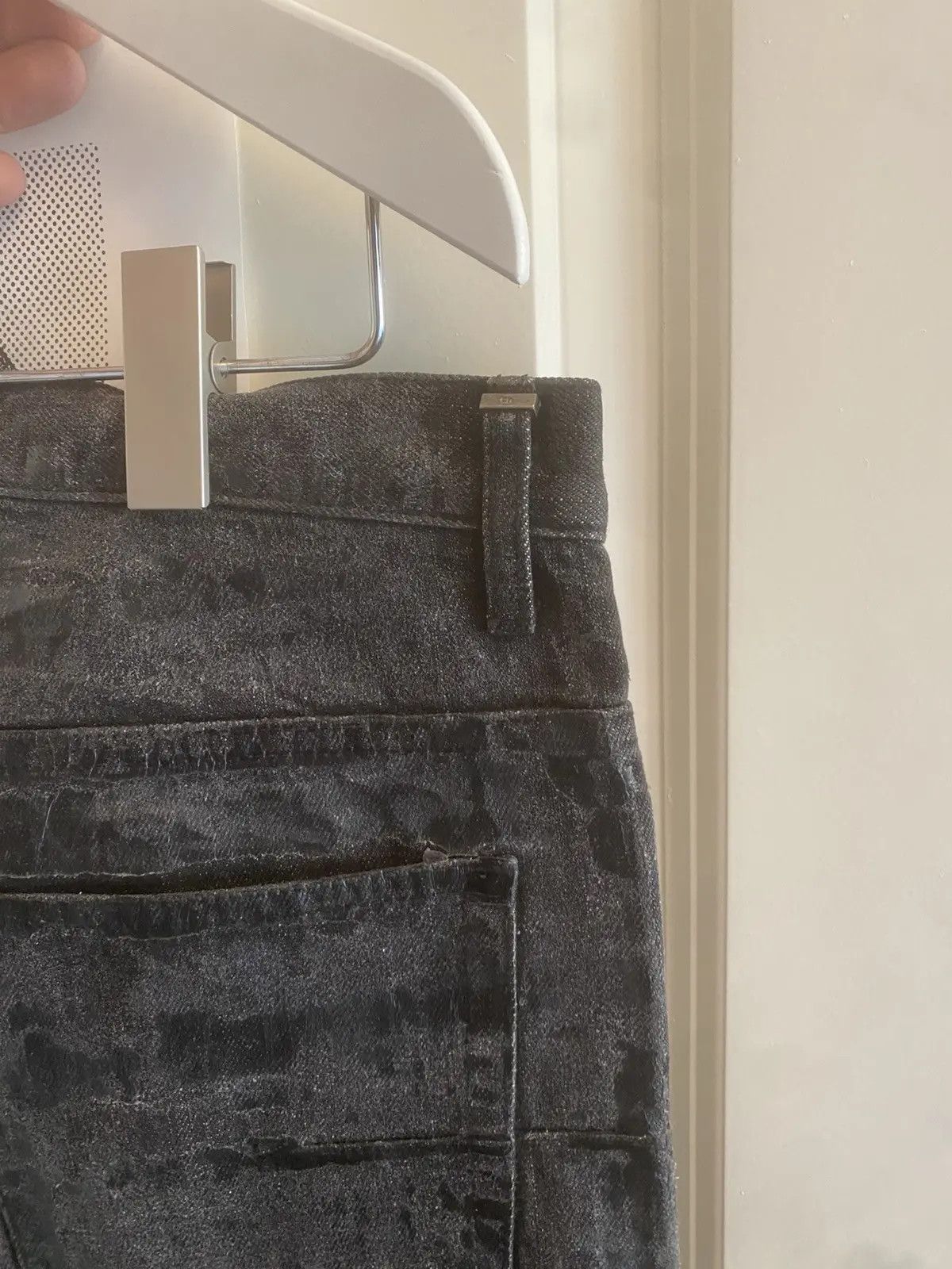 Dior MINT dior homme 2009 waxed denim jeans Size US 32 / EU 48 - 9 Thumbnail
