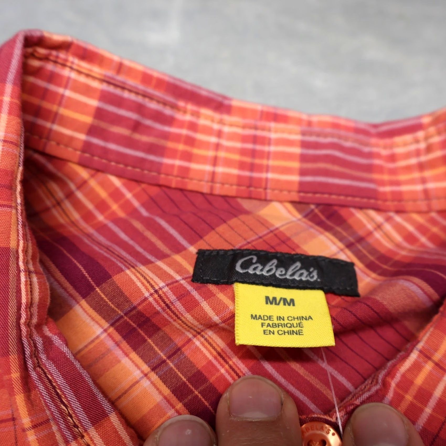 Vintage Cabela's Shirt Womens M Red Plaid Cobble Creek Long Sleeve Button Up NEW Size M / US 6-8 / IT 42-44 - 4 Thumbnail