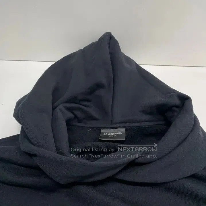 Balenciaga Balenciaga Black Logo Print Hooded Sweatshirt. Size US M / EU 48-50 / 2 - 7 Thumbnail