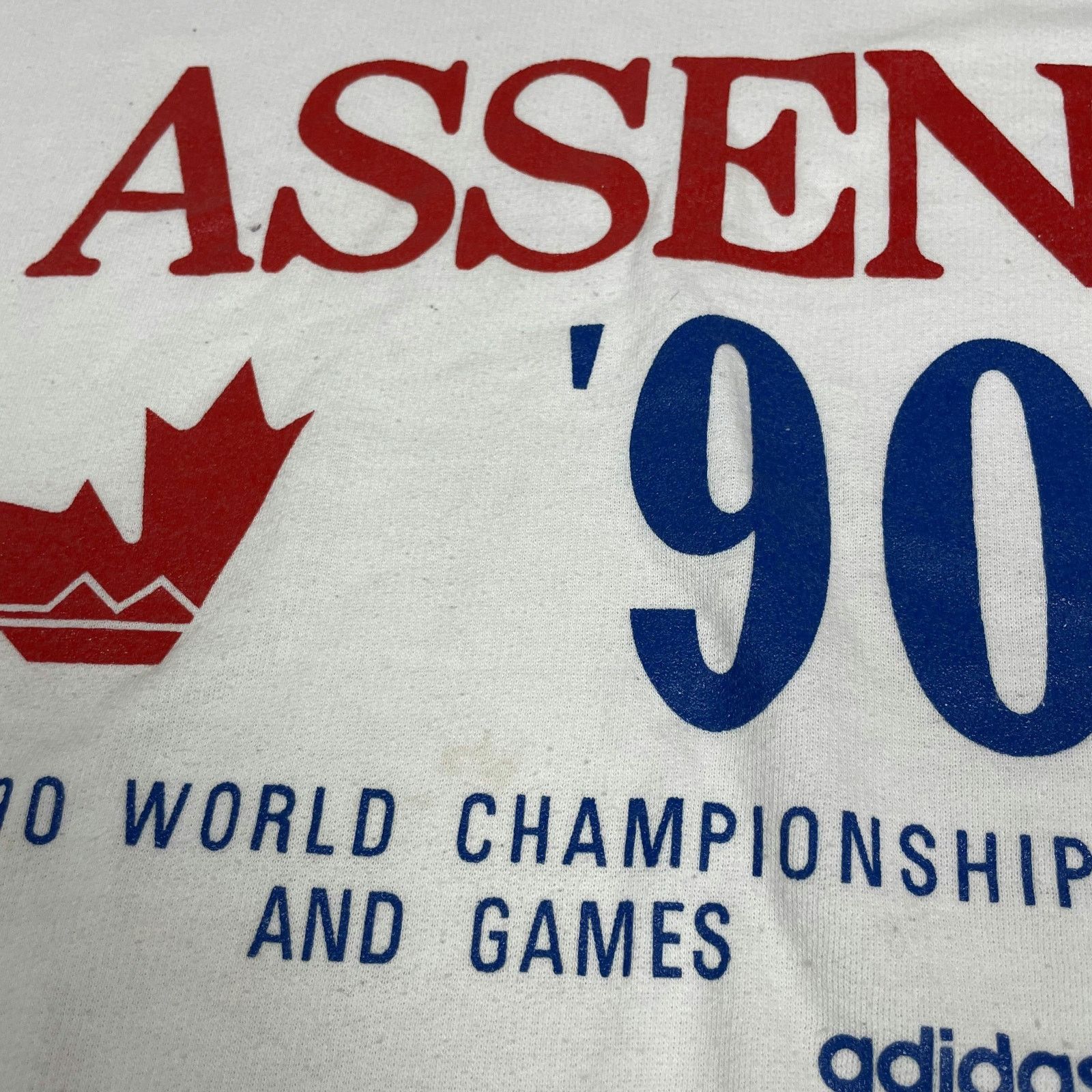 Adidas × Vintage Adidas Assen '90 Mens Crew Neck Pullover Fleece Sweatshirt L Size US L / EU 52-54 / 3 - 3 Thumbnail