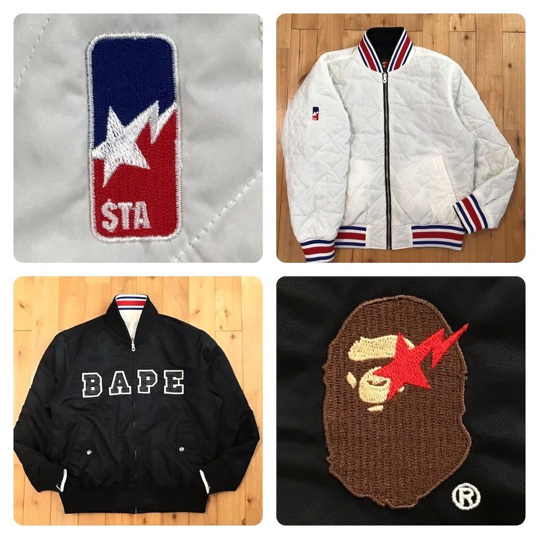 🔥Reversible🔥 BAPE STA MA-1 bomber jacket a bathing ape NIGO