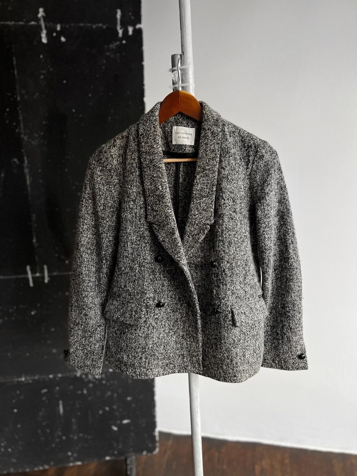 Designer Les Coyotes De Paris Womens Gray Blazer Jacket Chrissy Size S / US 4 / IT 40 - 1 Thumbnail