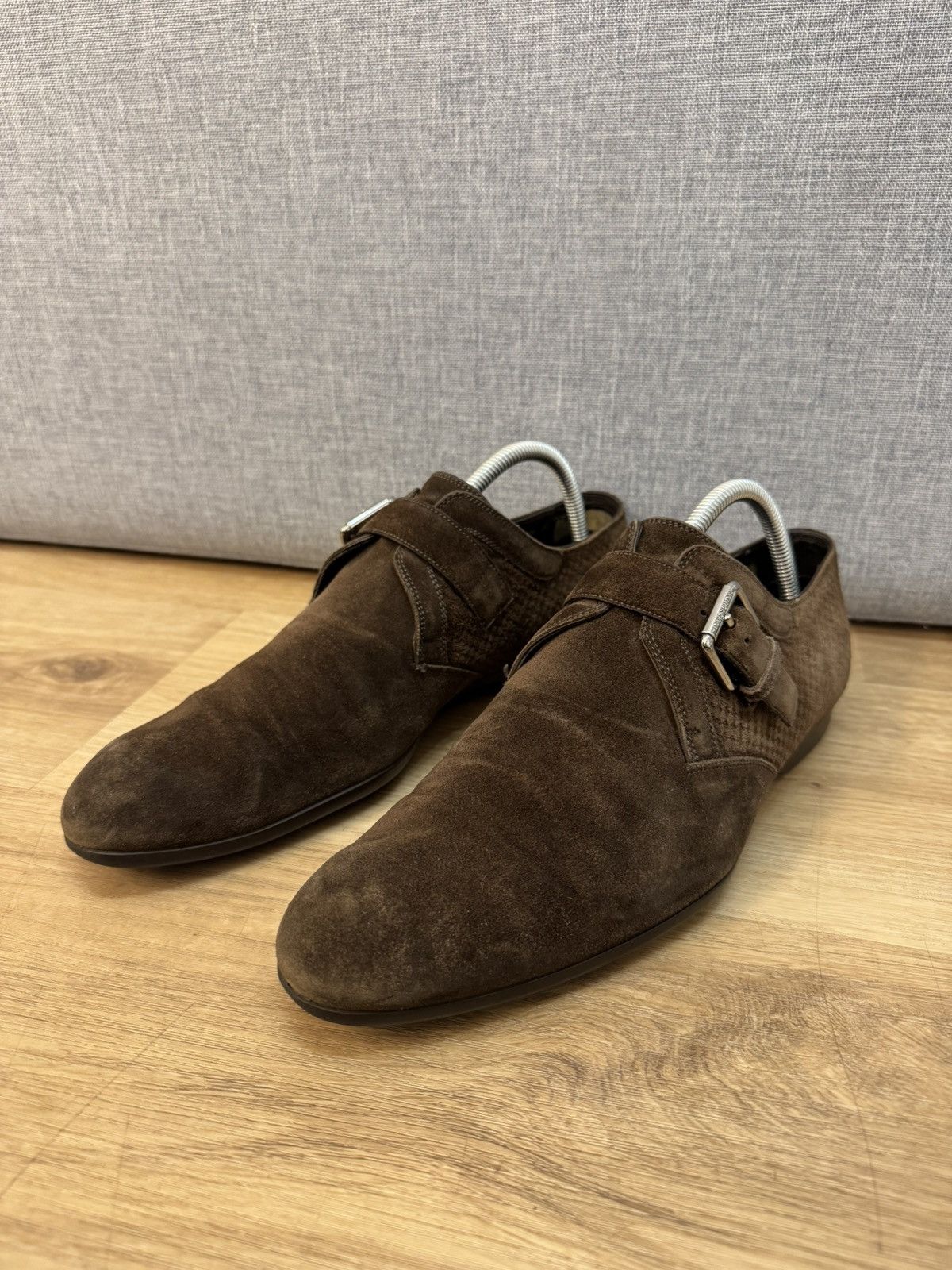 Louis Vuitton Louis Vuitton Paris Brown Suede Moccasin Monk 6,5 40,5 Size US 7.5 / EU 40-41 - 6 Thumbnail