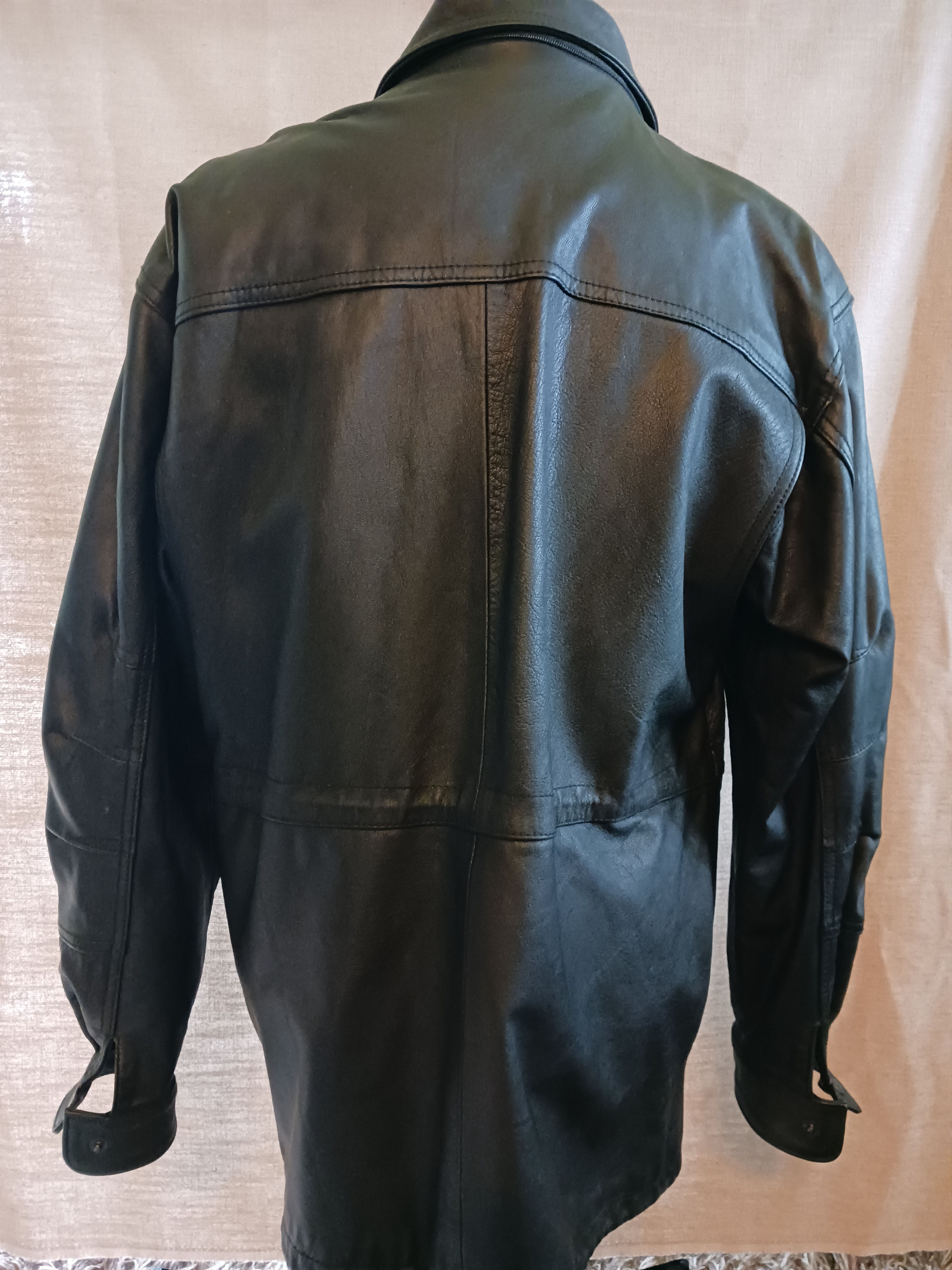 Vintage Vintage 90's Pop's Leather Jacket Size US L / EU 52-54 / 3 - 2 Thumbnail