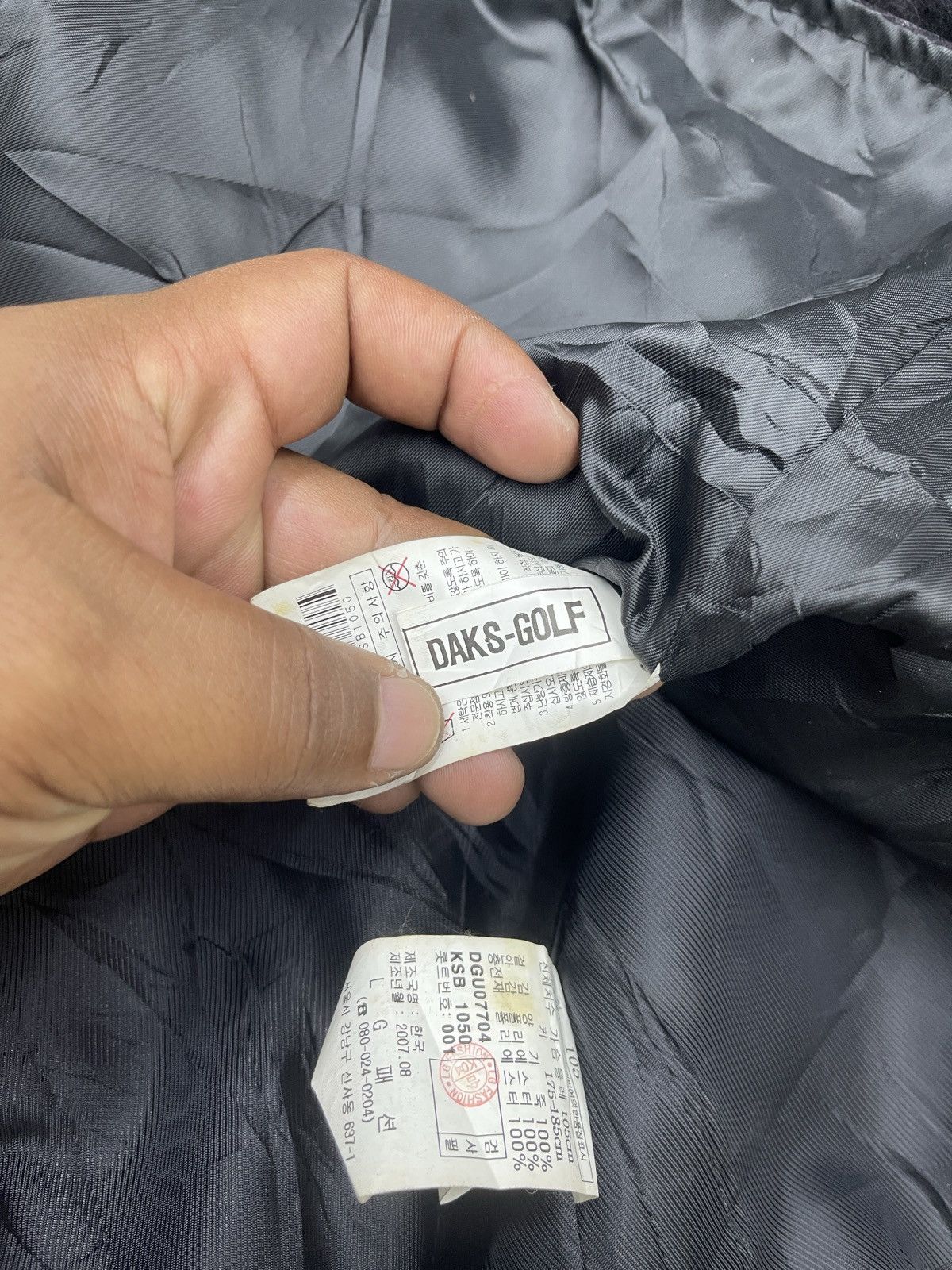 DAKS × Vintage STEALS💥DAKS GOLF RABBIT SHEARLING LEATHER JACKET Size US L / EU 52-54 / 3 - 12 Thumbnail