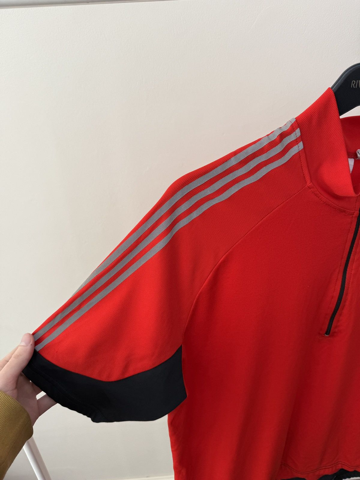 Adidas Vintage Adidas Clima Cycling Shirt Red 3 Stripes Size US XXL / EU 58 / 5 - 4 Thumbnail