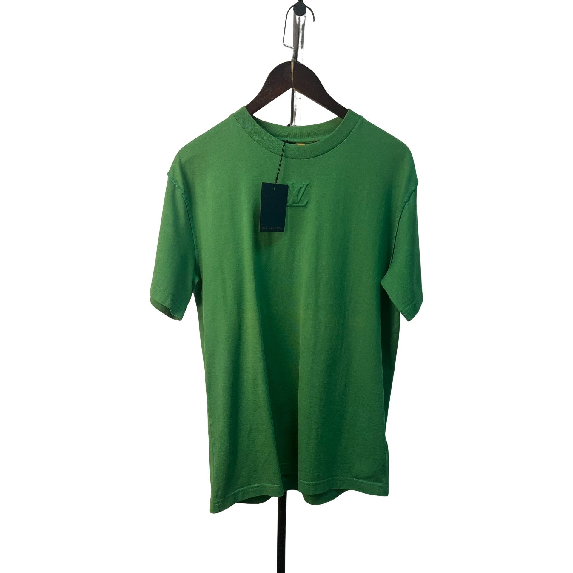 Louis Vuitton Louis Vuitton Embossed Logo T-Shirt Green M Size US M / EU 48-50 / 2 - 1 Thumbnail