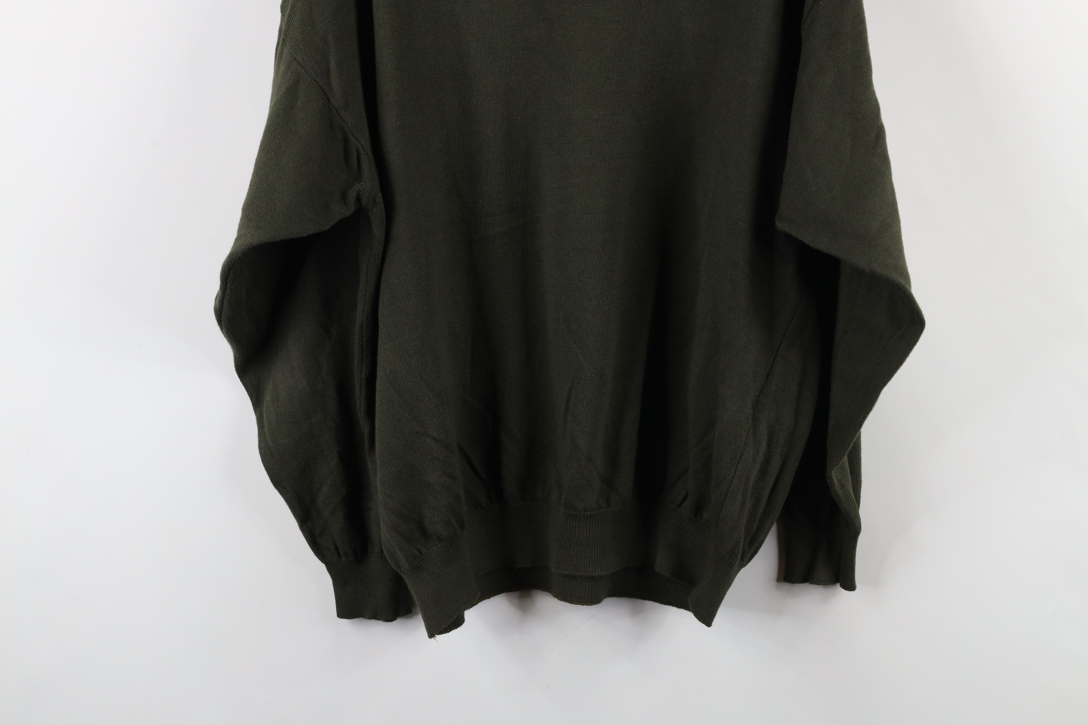 Vintage Vintage 90s Streetwear Lightweight Collared Sweater Green Size US M / EU 48-50 / 2 - 11 Thumbnail