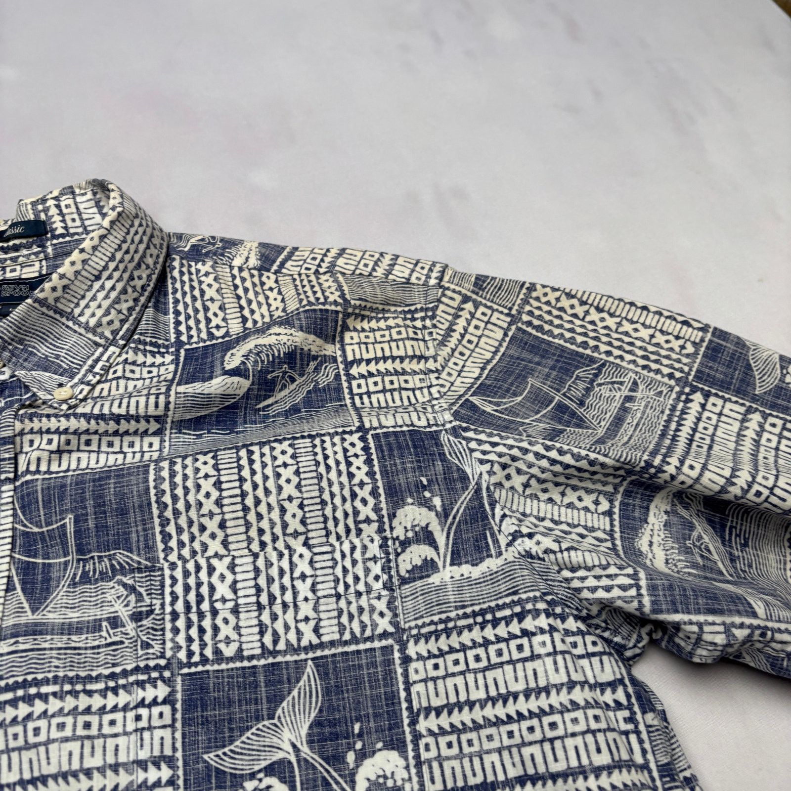 Reyn Spooner Reyn Spooner Reverse Print Hawaiian Aloha Shirt Men's Large Size US L / EU 52-54 / 3 - 9 Thumbnail