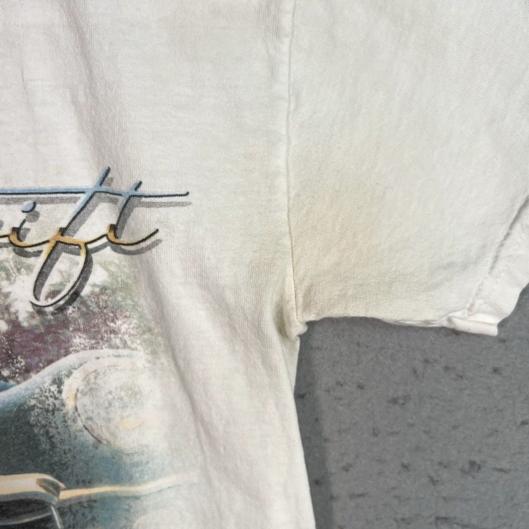 Jerzees VINTAGE RARE! T Swift Tim McGraw Album T Shirt Adult Small White Mens Shirt 2000s | Cotton Graphic Tee Size US S / EU 44-46 / 1 - 7 Thumbnail