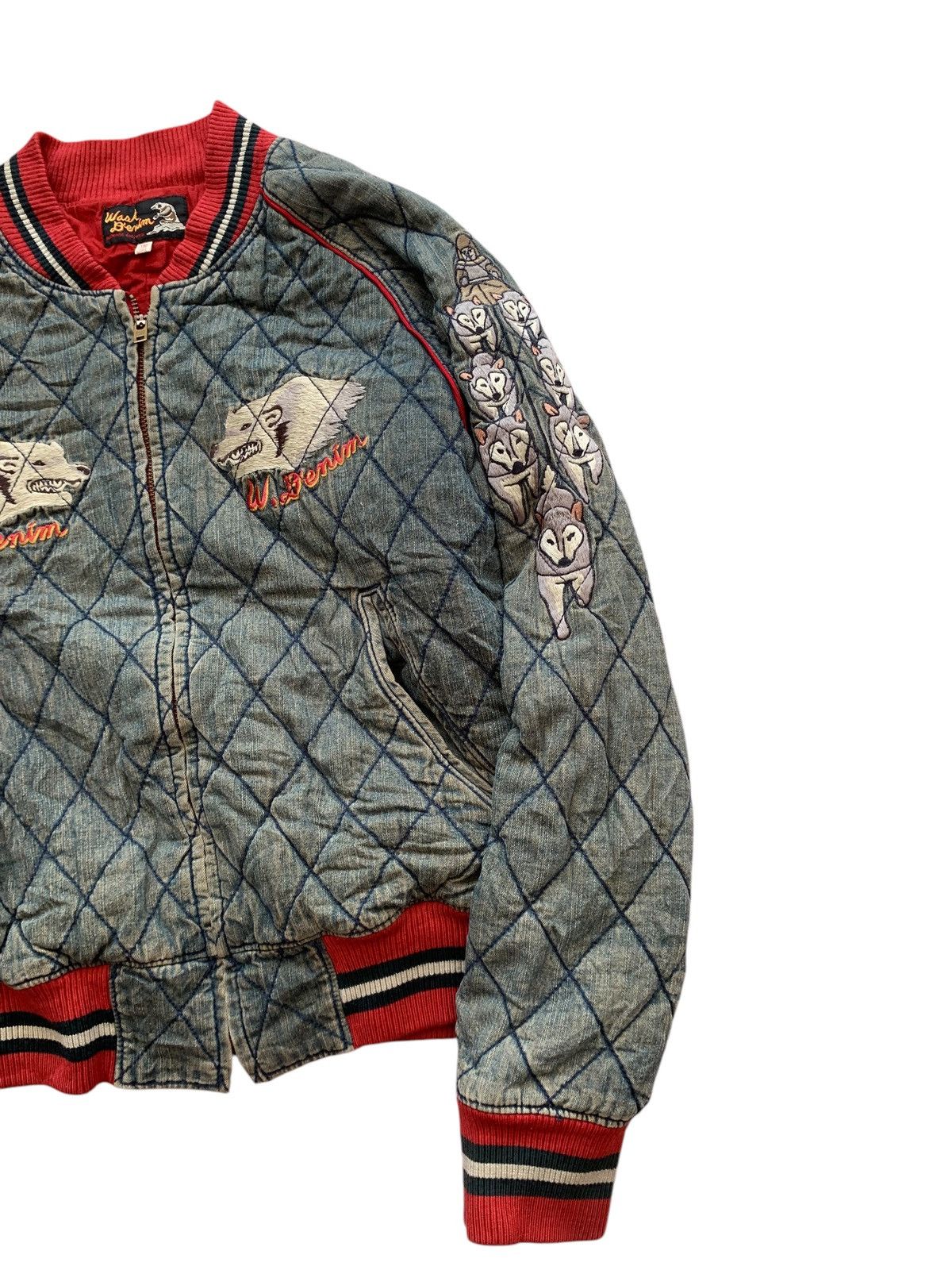 Other 🔥WASK DENIM LONE WOLF SUKAJAN JACKETS Size US S / EU 44-46 / 1 - 3 Thumbnail