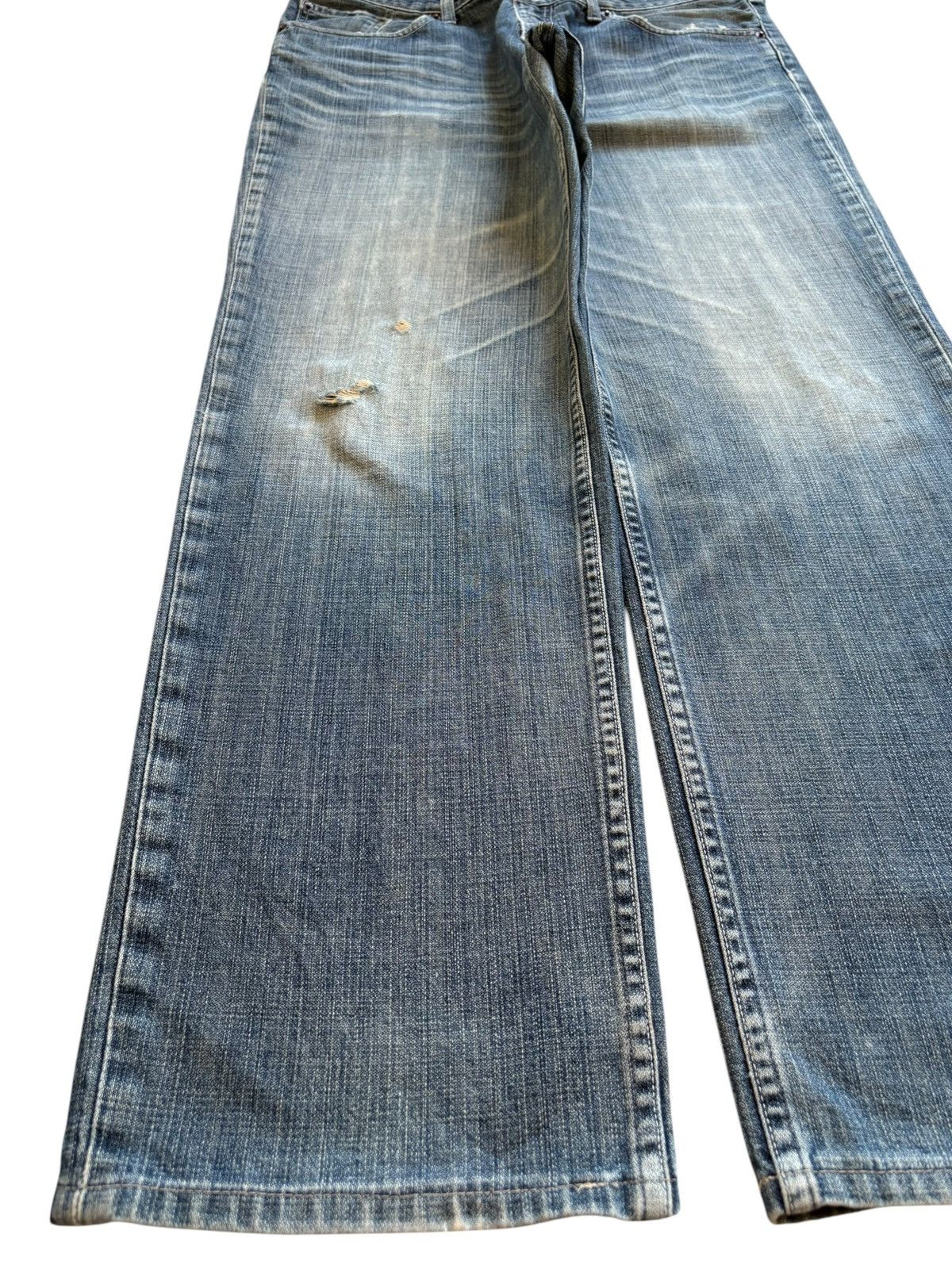 Levi's × Levi's Vintage Clothing Vintage 90s Levis 502 Mud Wash Distressed Loose Baggy Jeans Size US 34 / EU 50 - 6 Thumbnail