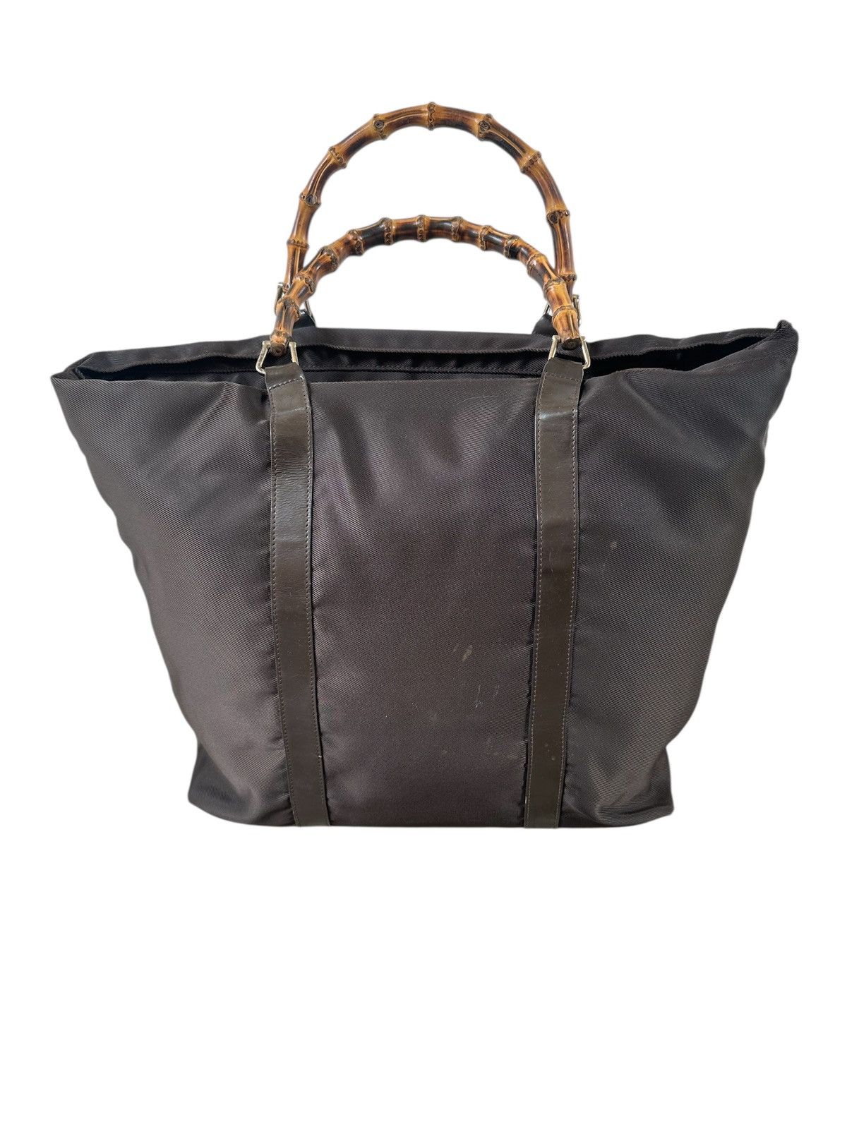 Gucci Vtg Gucci bamboo shopper tote bag Size ONE SIZE - 2 Thumbnail
