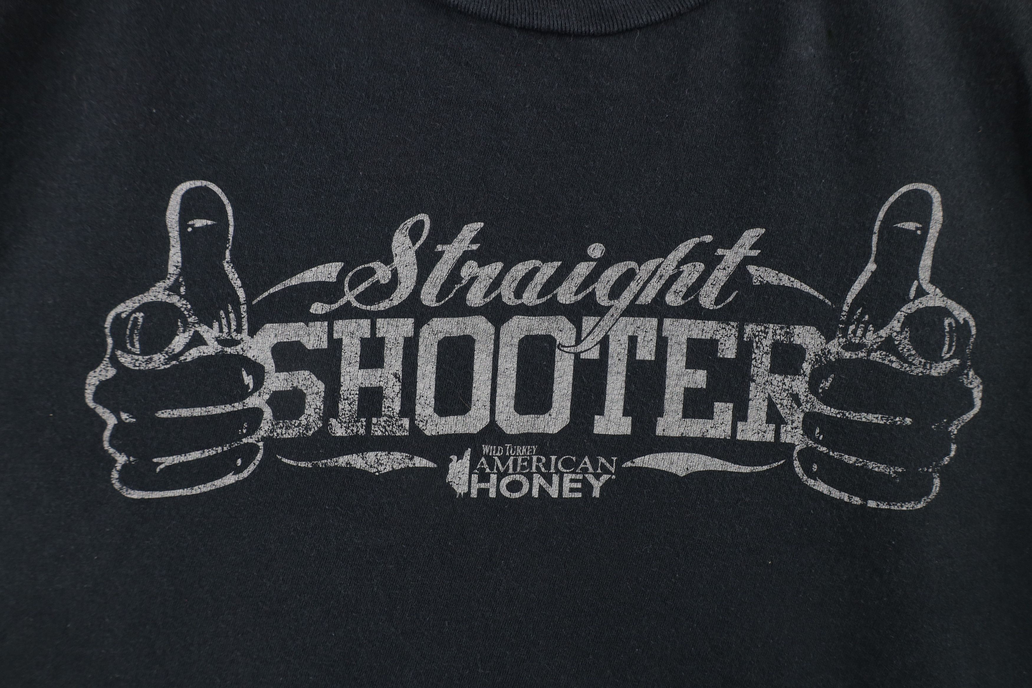 Vintage Vintage Wild Turkey American Honey Straight Shooter T-Shirt Size US M / EU 48-50 / 2 - 4 Thumbnail