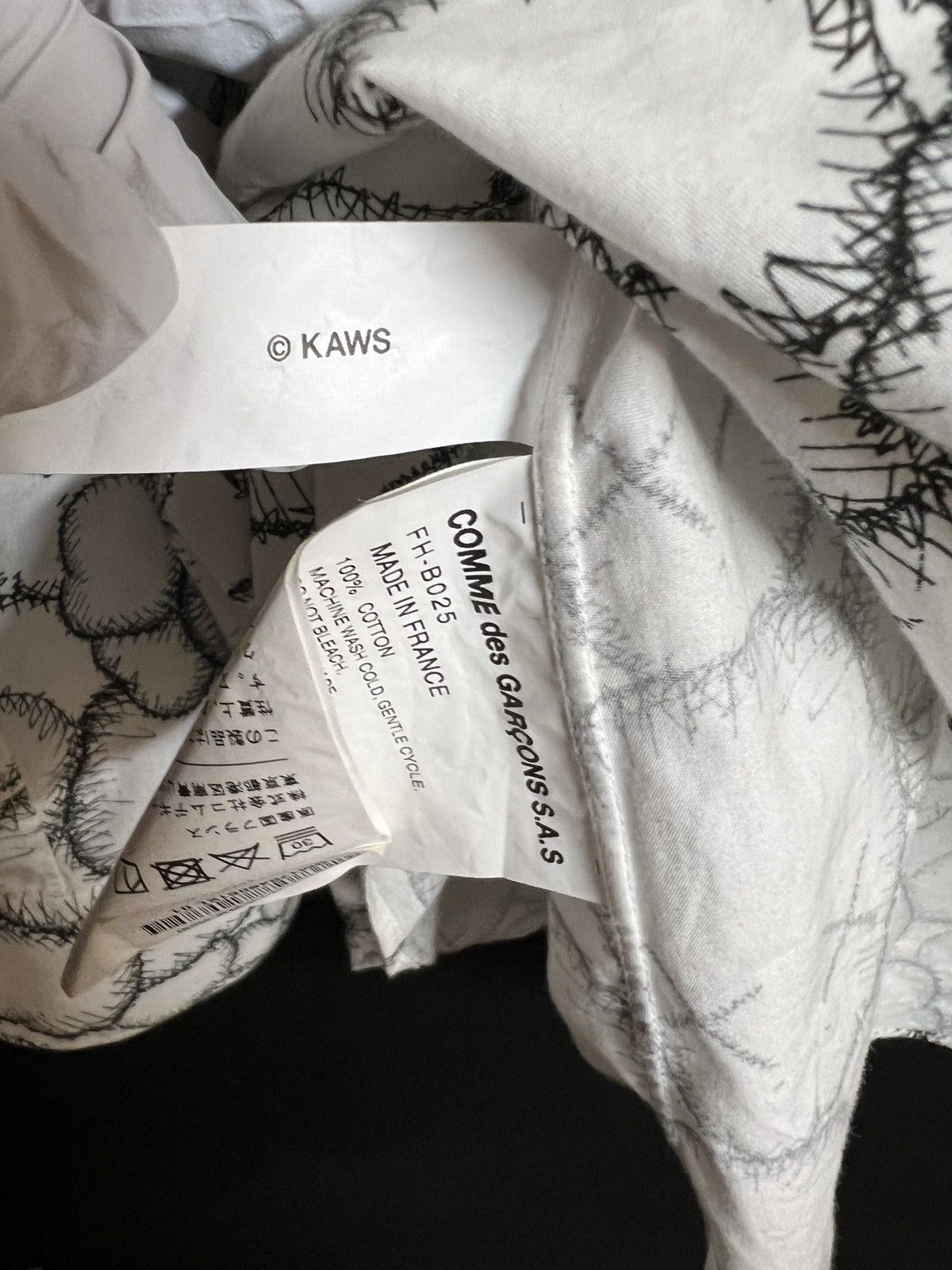 Comme des Garcons × Kaws Kaws shirt FH - B025 Size US XL / EU 56 / 4 - 7 Thumbnail