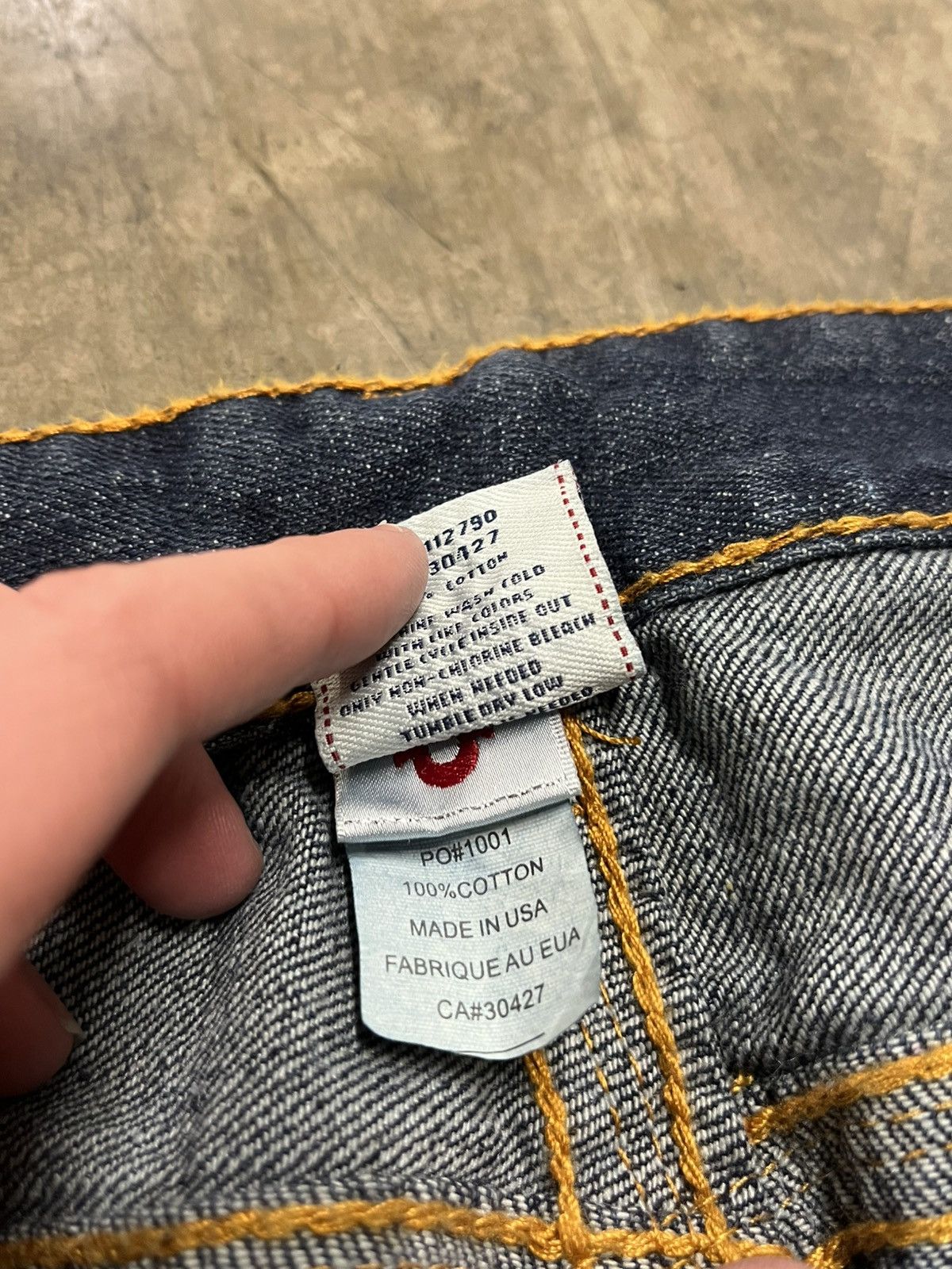 True Religion × Vintage True religion baggy fit denim wide leg skater streetwear Size US 38 / EU 54 - 14 Thumbnail