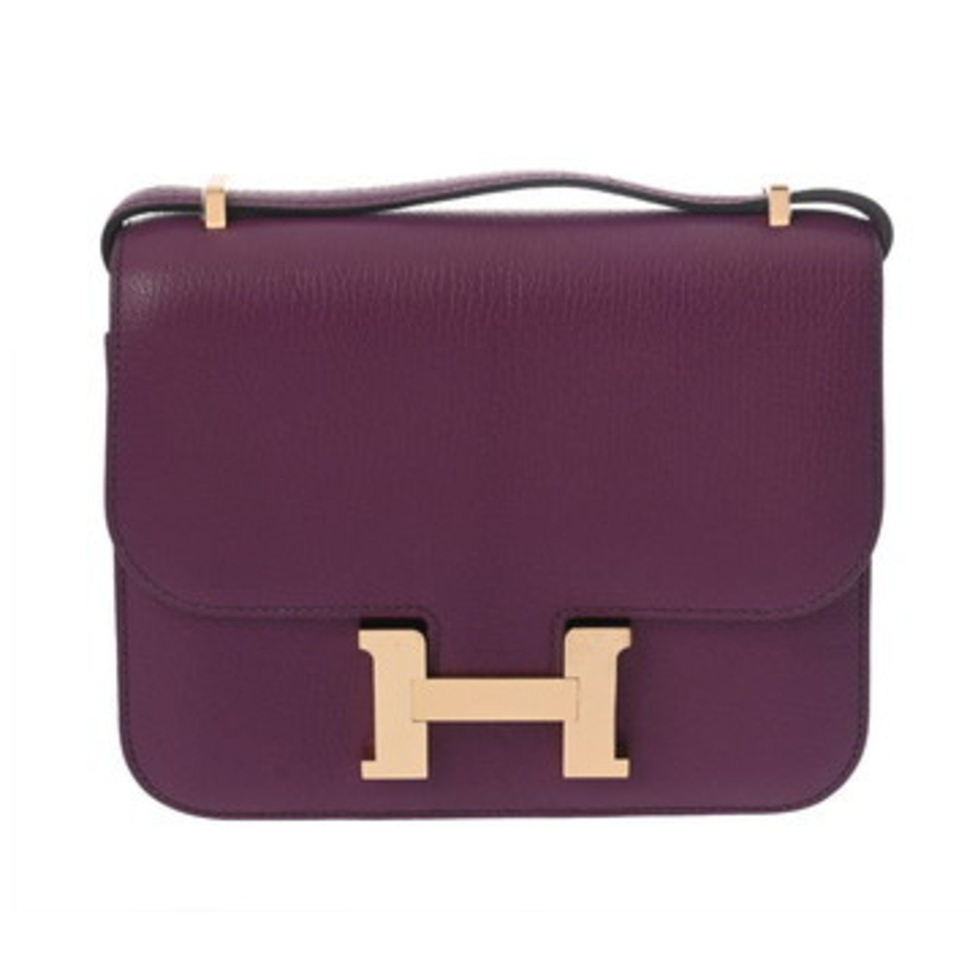 HERMES Constance 3 Mini 18 Miroir Anemone B Stamp (circa 2023) Women's Swift Leather Shoulder Bag AB Rank Pre-owned Ginzo