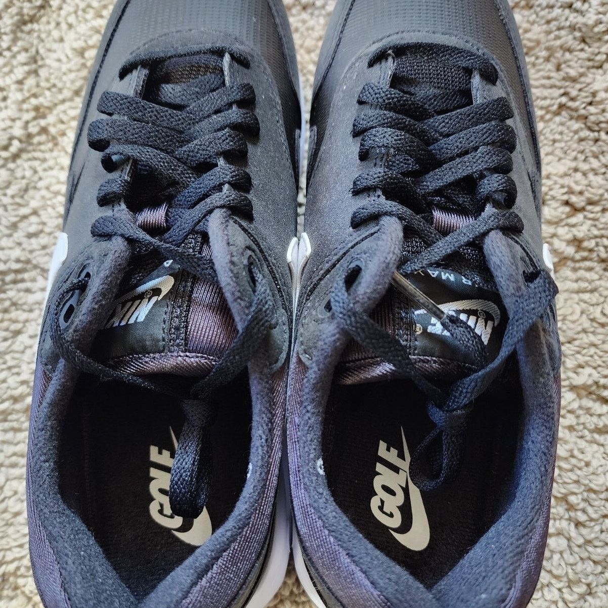 Nike Nike Air Max 1 '86 OG Golf Black White Pre-Owned Sz 9 Size US 9 / EU 42 - 5 Thumbnail