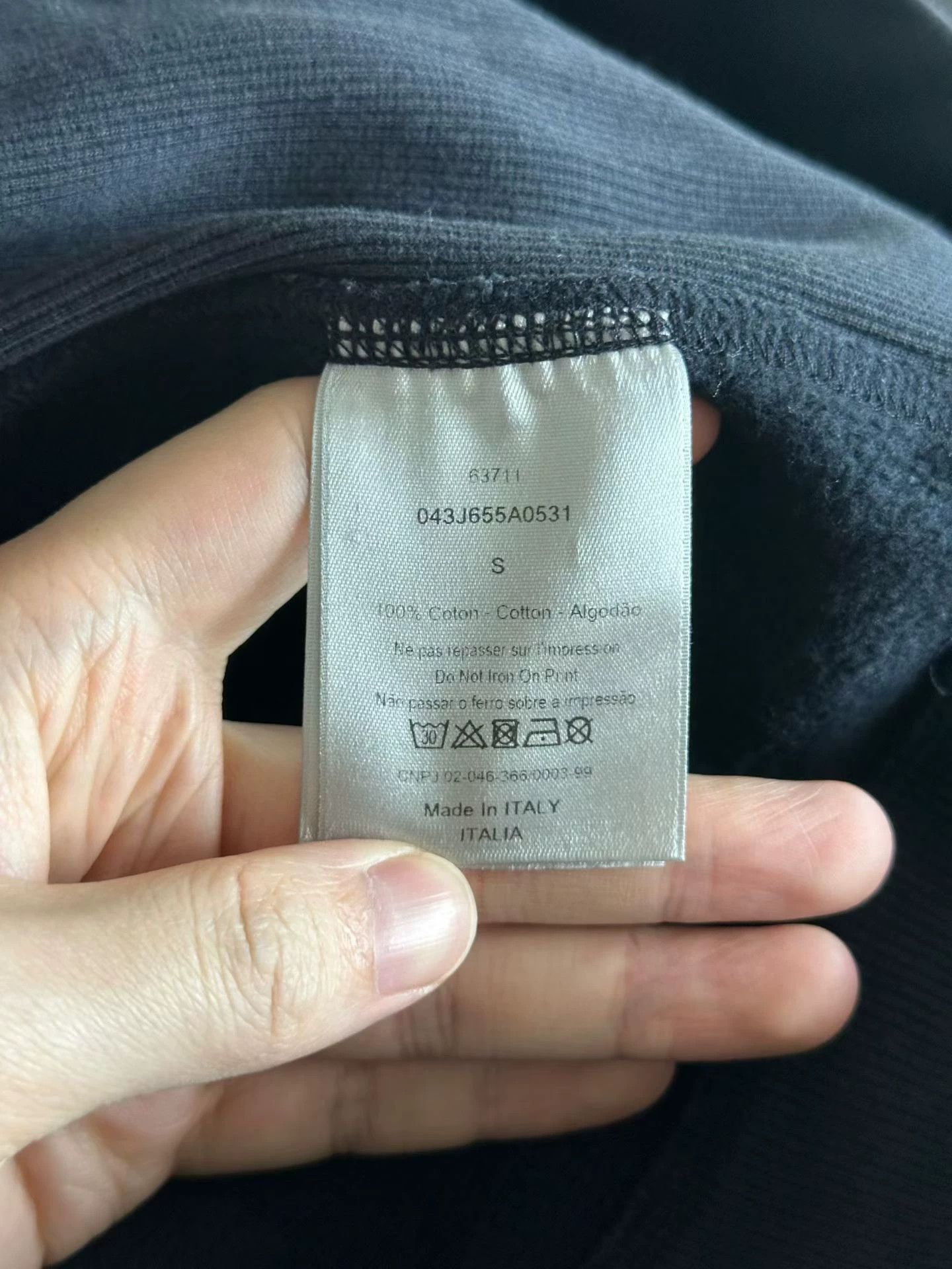 Dior Dior Navy Slogan Hoodie S Size US S / EU 44-46 / 1 - 4 Thumbnail