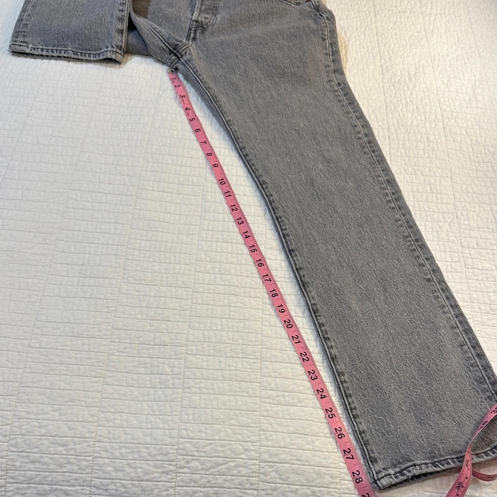Levi's Levi's 501 sz 30 y2k Gray Acid Wash Women's High Rise Size 30" / US 8 / IT 44 - 7 Thumbnail