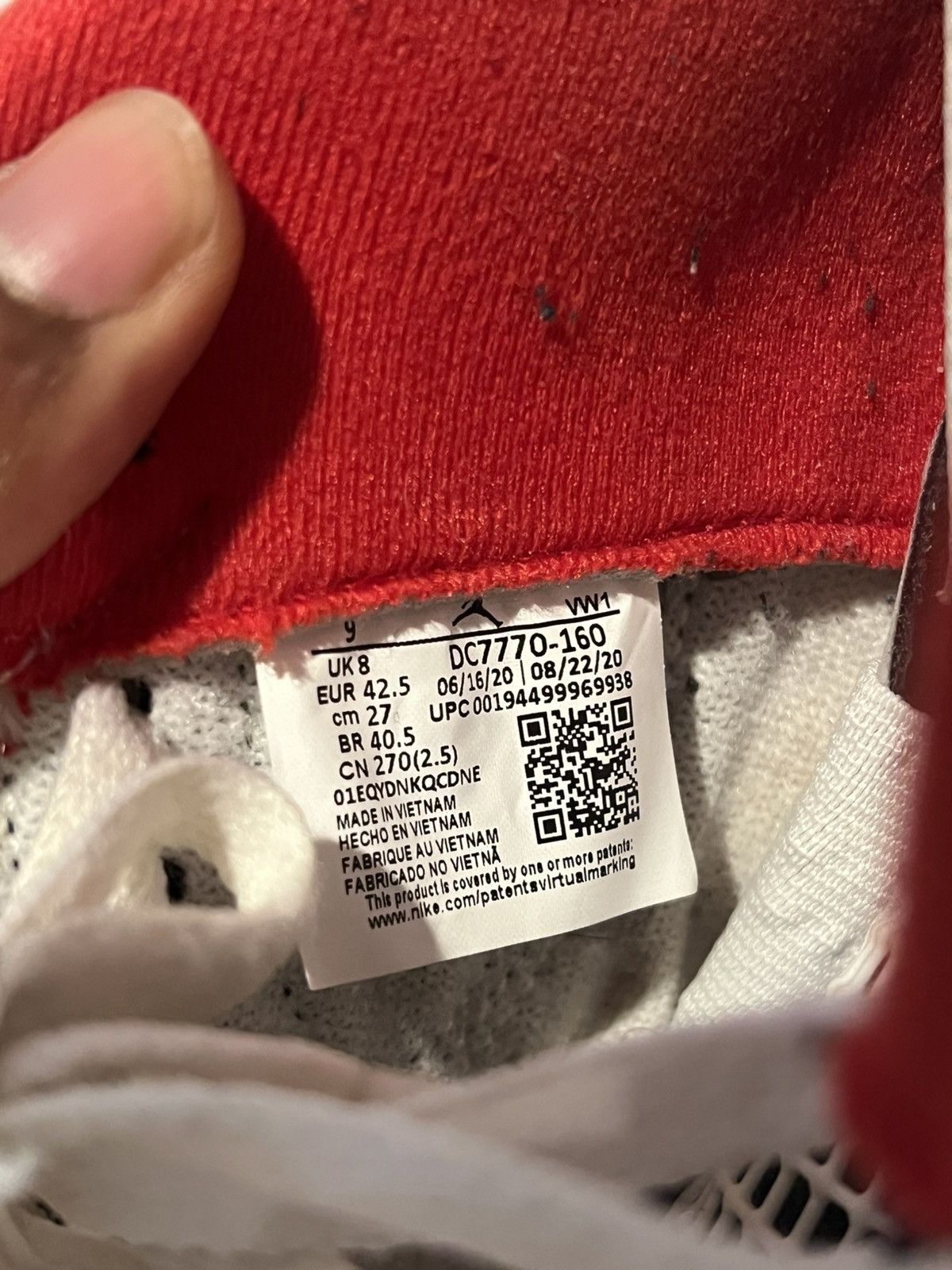 Jordan Brand Jordan 4 Retro Fire Red (2020) Size US 9 / EU 42 - 7 Thumbnail