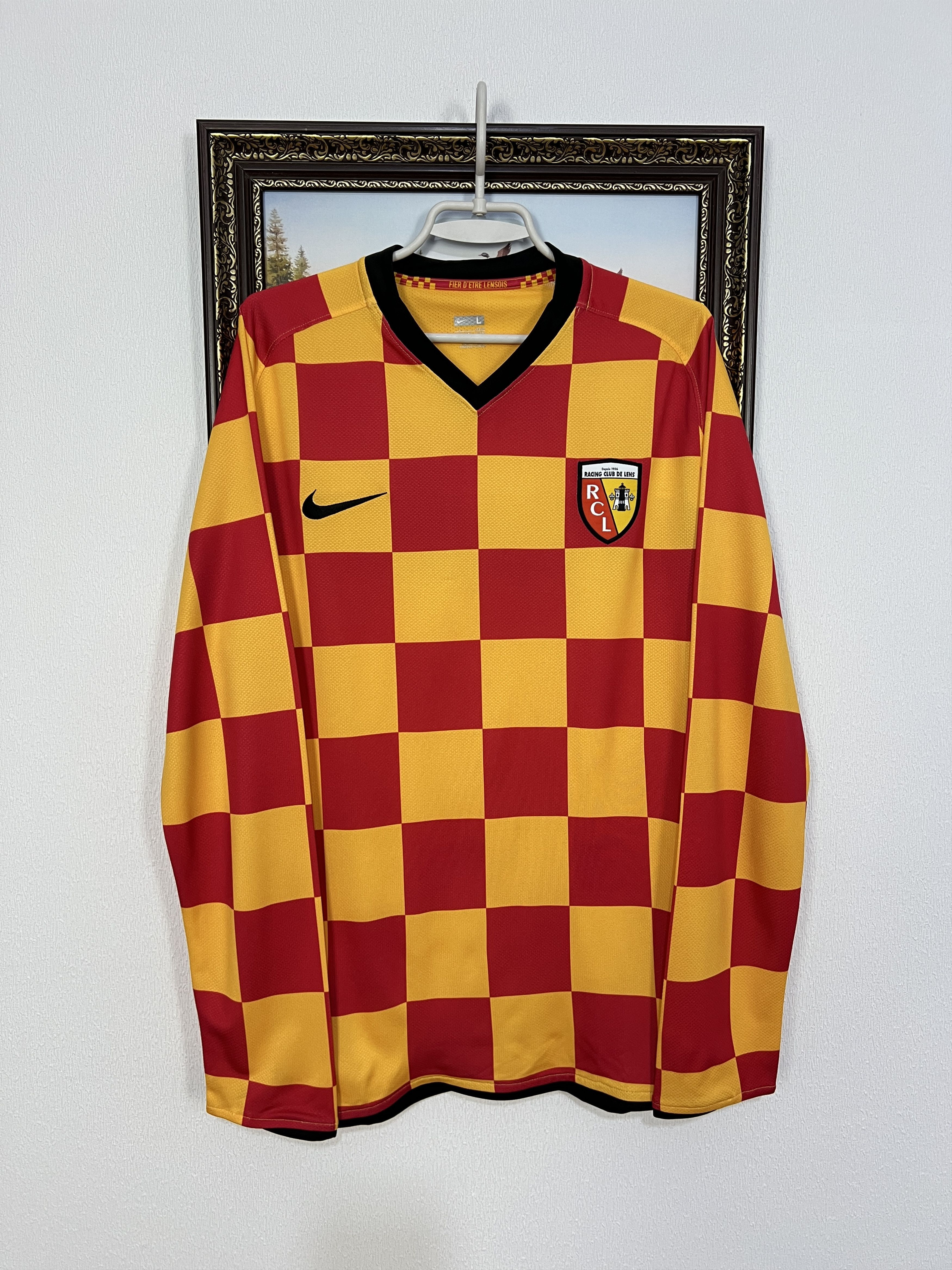 Nike Lens football shirt Soccer Long Sleeve Player Issue Jersey Size US L / EU 52-54 / 3 - 1 Thumbnail
