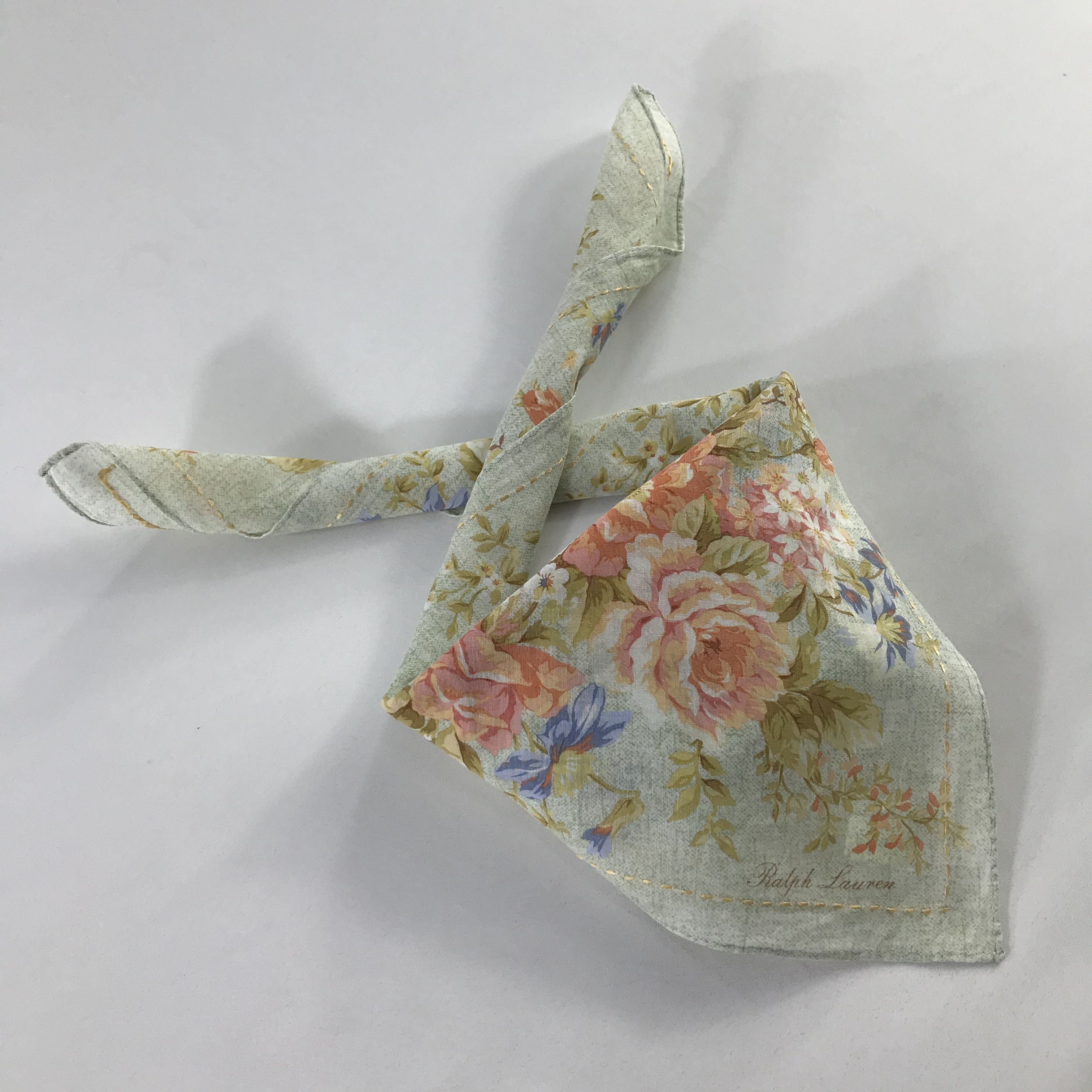 Ralph Lauren × Vintage Ralph Lauren Bandana / Handkerchief / Neckerchief - S441 Size ONE SIZE - 4 Thumbnail