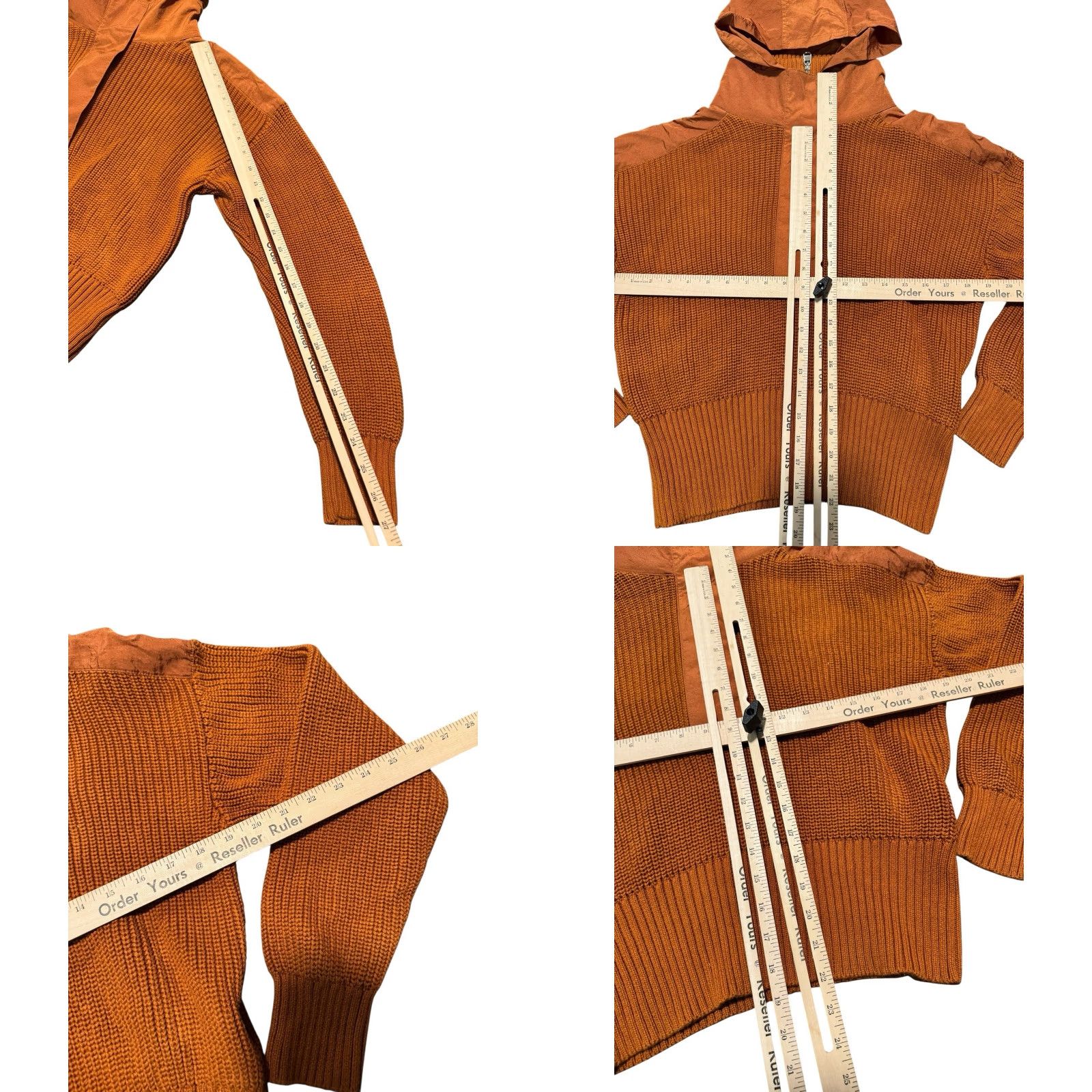 Varley VINTAGE Varley Carter Half Zip Knit- Caramel Cafe Mix XS Women Sweater Pullover Orange Cotton, Polyamide Knit Slim, Regular Fits Size XS / US 0-2 / IT 36-38 - 10 Thumbnail
