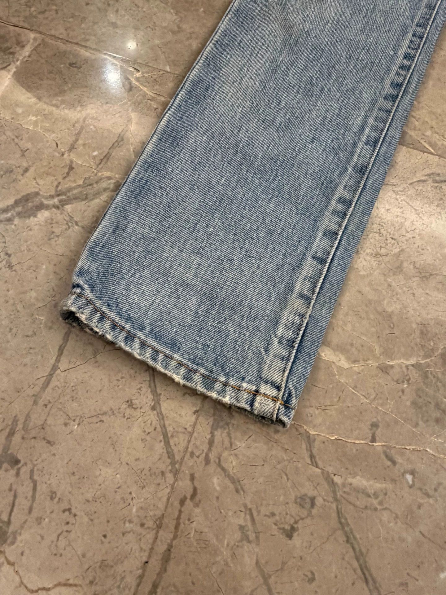 Saint Laurent Paris SLP Blue Cut Distressed Jeans Size 29 Size US 29 - 4 Thumbnail