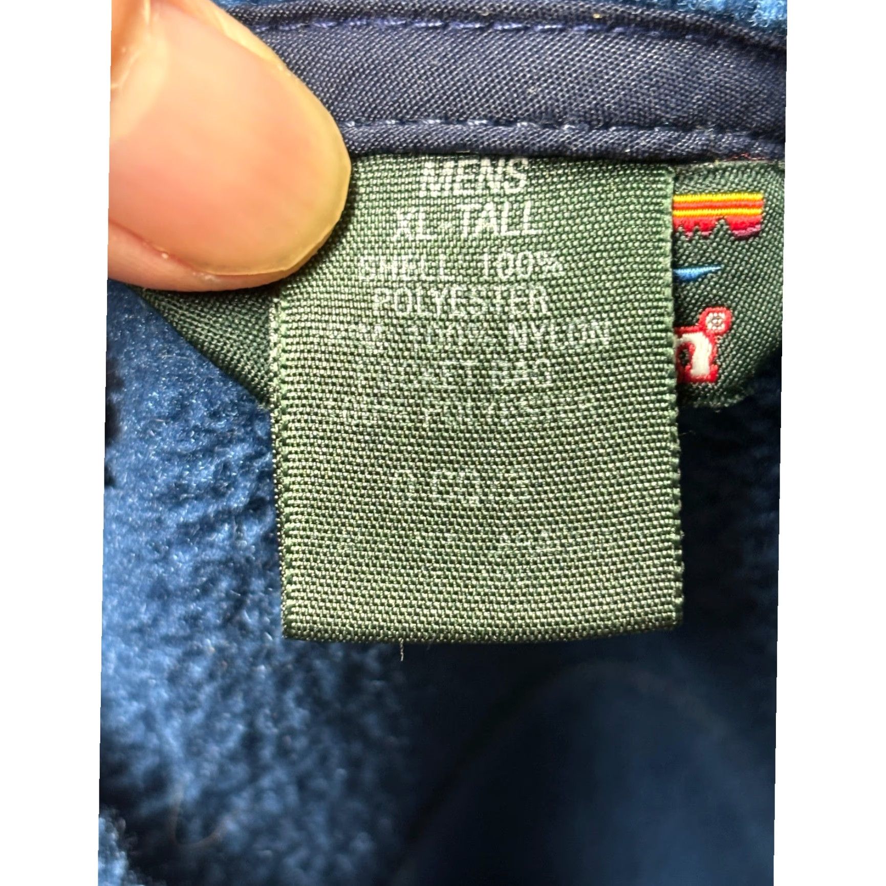 All Blues LL Bean Vest Mens XL Tall Blue Fleece Zip Up Stand Collar Pockets Outdoor Size US XL / EU 56 / 4 - 3 Thumbnail