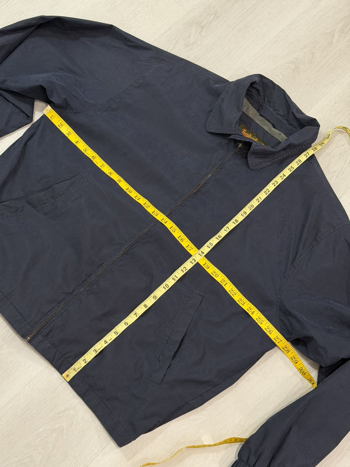 Timberland Vintage 90s Timberland Weathergear DarkBlue Bomber Jacket XL Size US XL / EU 56 / 4 - 7 Thumbnail