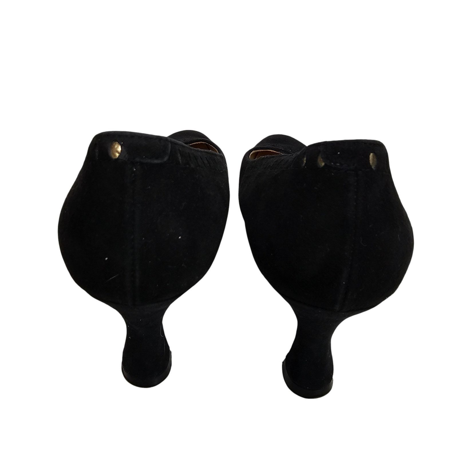 Balenciaga Balenciaga Womens Black Suede Heels Closed Toe Pumps Size 5 Size US 5 / IT 35 - 7 Thumbnail
