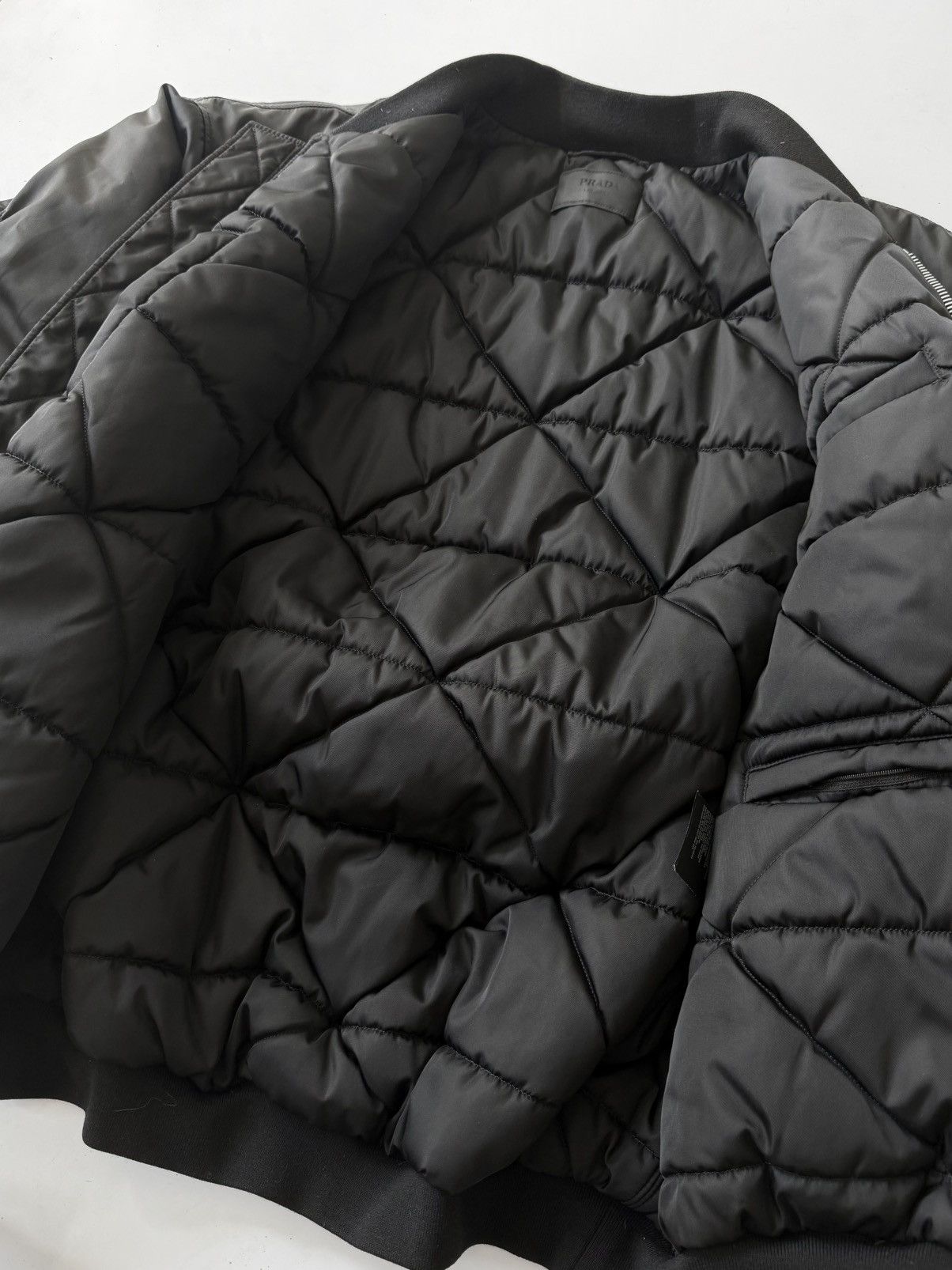 Prada Prada A/W 2022 Re-Nylon Black Bomber Jacket Size US S / EU 44-46 / 1 - 5 Thumbnail