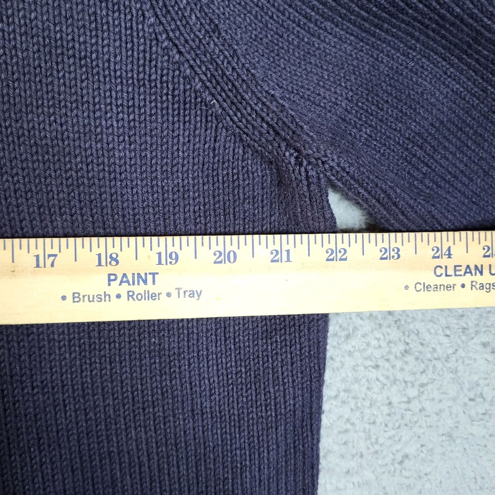 CHINTI & PARKER Chinti and Parker Sweater Women's Navy Blue 100% Cotton Cardigan Size S Crew Neck All Seasons Solid Knit Fall Winter Regular Blue Womens Size S / US 4 / IT 40 - 2 Thumbnail
