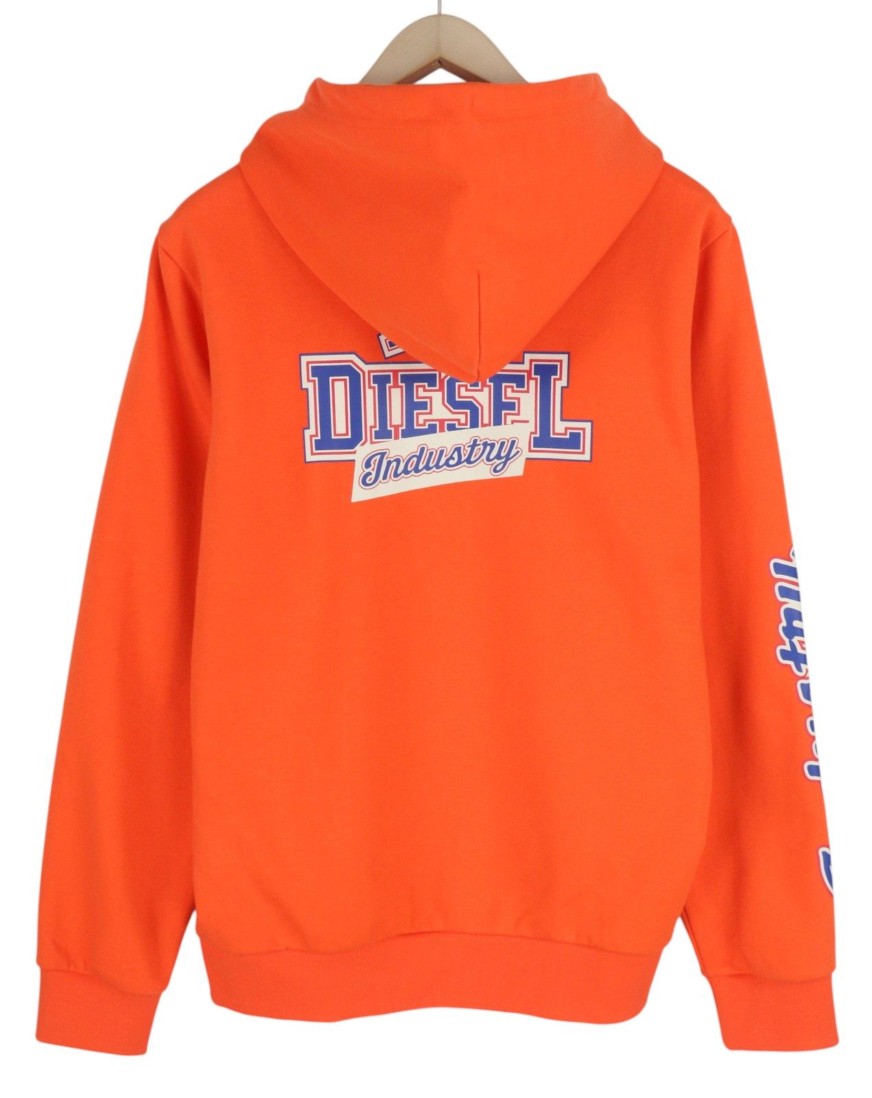 Diesel S-GIRK-HOOD-K12 L Orange Logo Hoodie 41034 Size US L / EU 52-54 / 3 - 2 Thumbnail