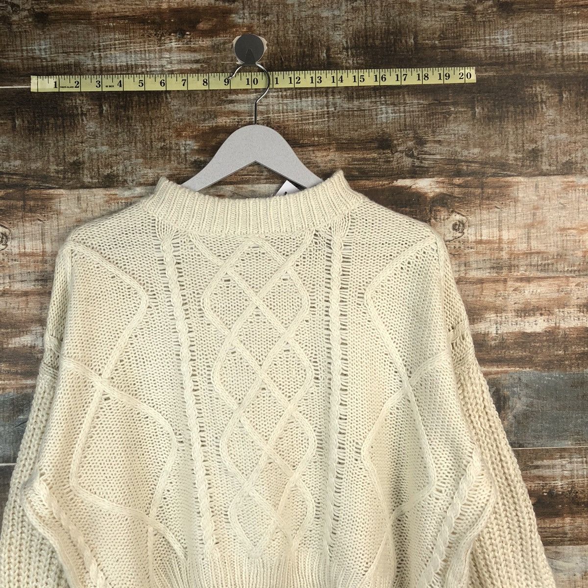 Homespun Knitwear × Japanese Brand Earth Music & Econology White Knitwear #A2260 Size M / US 6-8 / IT 42-44 - 2 Thumbnail