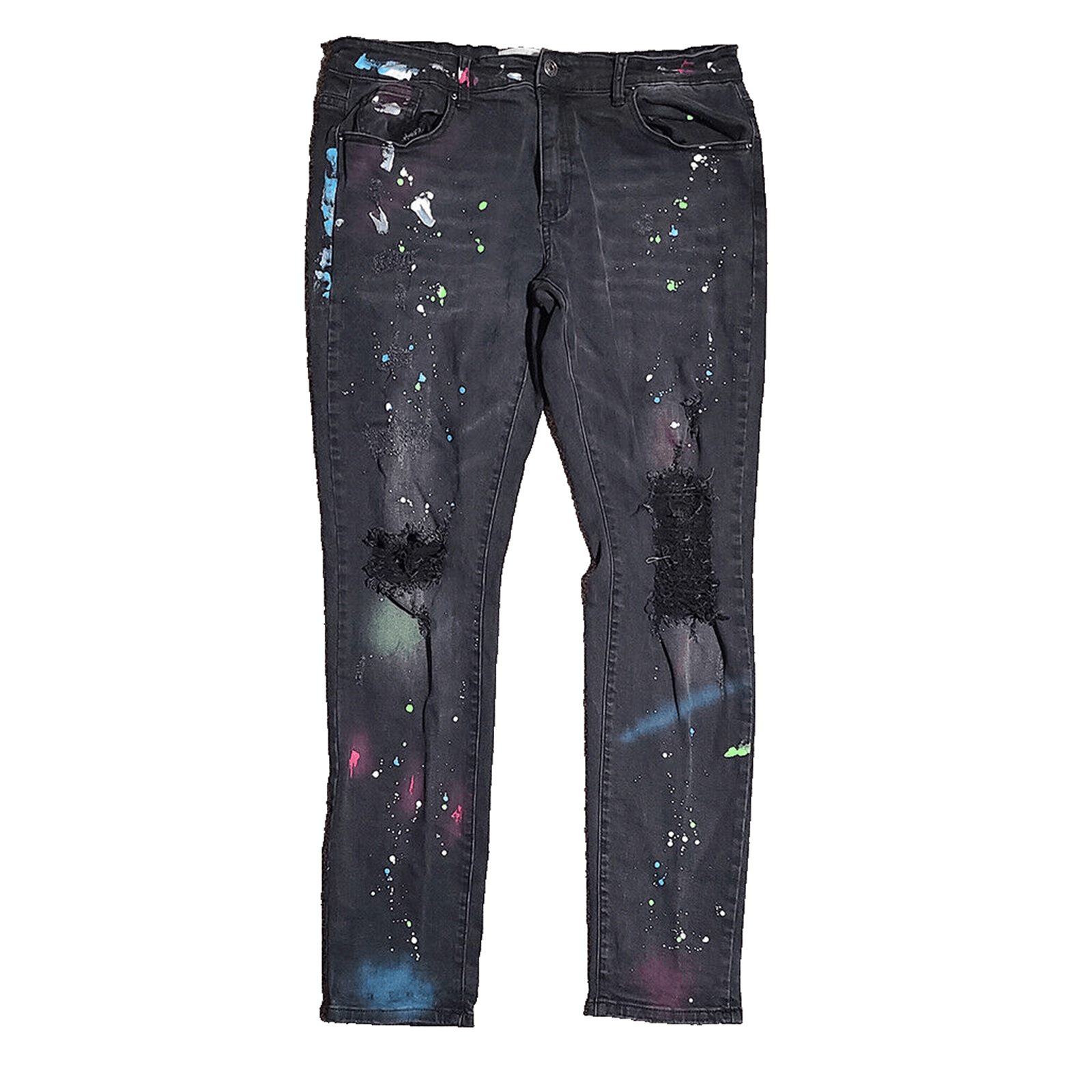 Other Distressed Punk Paint Splatter Jeans - Size: 36 Size US 36 / EU 52 - 1 Thumbnail