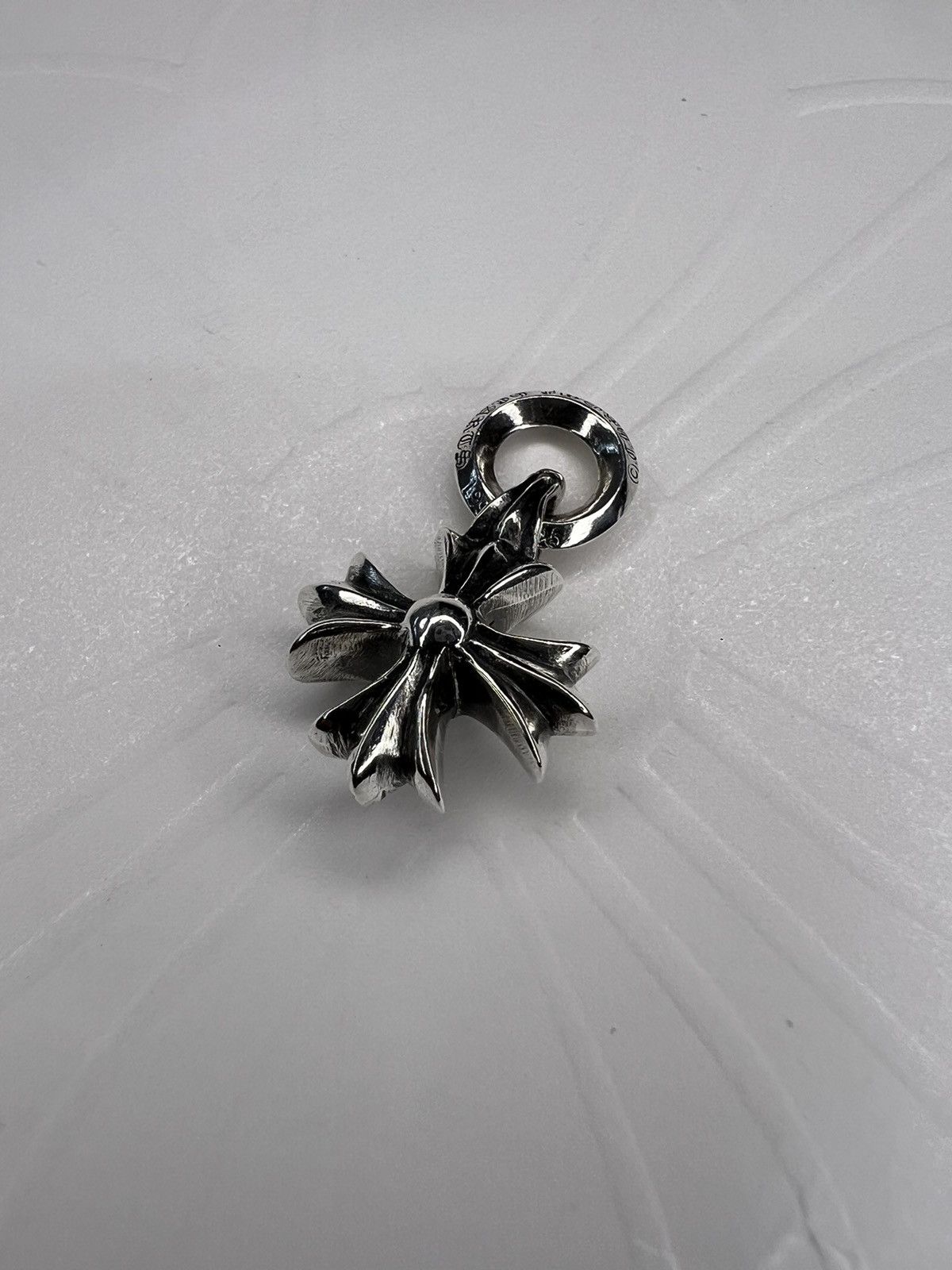image of Chrome Hearts Ch Plus Pendant in Silver, Men's