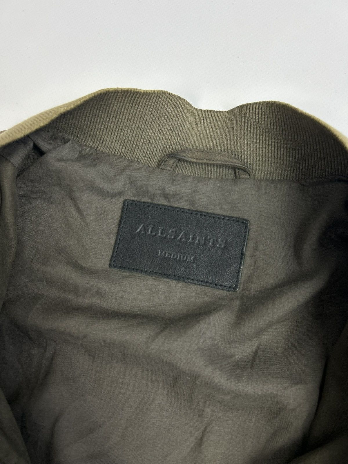 Allsaints Vintage AllSaints Leather Bomber Jacket Double Colour y2k Size US M / EU 48-50 / 2 - 16 Thumbnail