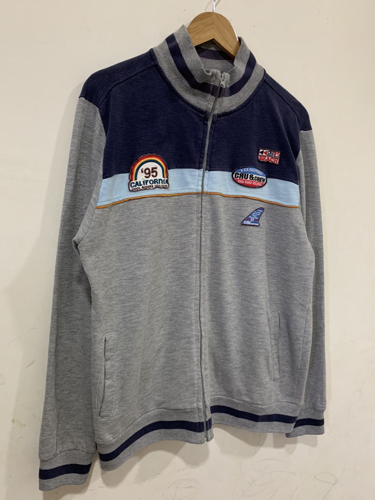 Santa Cruz Skateboards Vintage Cru Surf Zipper Sweatshirt XL Size US XL / EU 56 / 4 - 3 Thumbnail